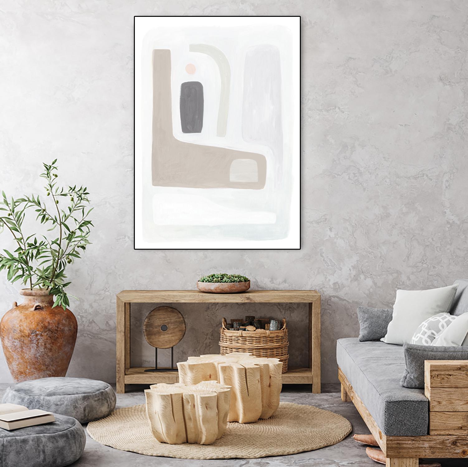 Opal Daydream I by Victoria Borges on GIANT ART - neutral abstract