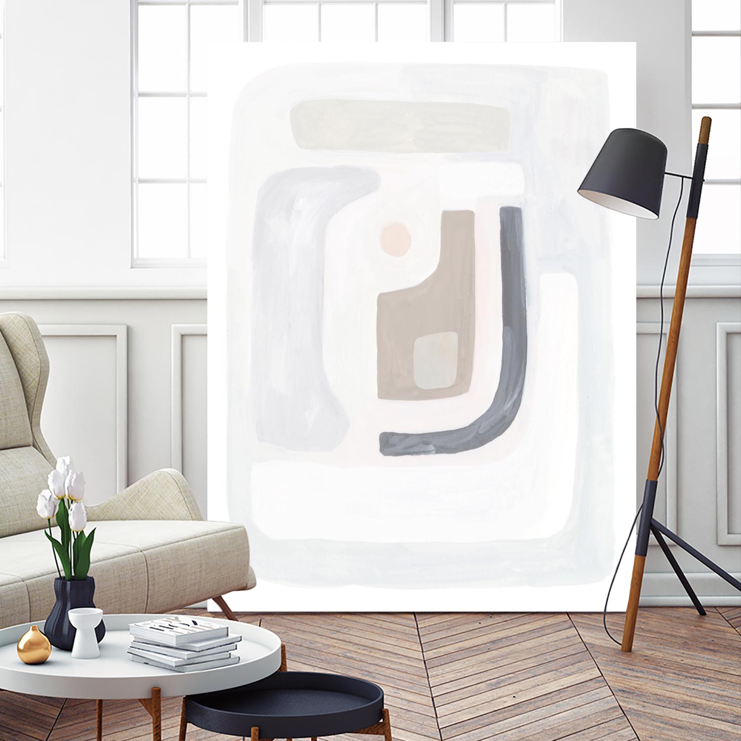 Opal Daydream II by Victoria Borges on GIANT ART - neutral abstract