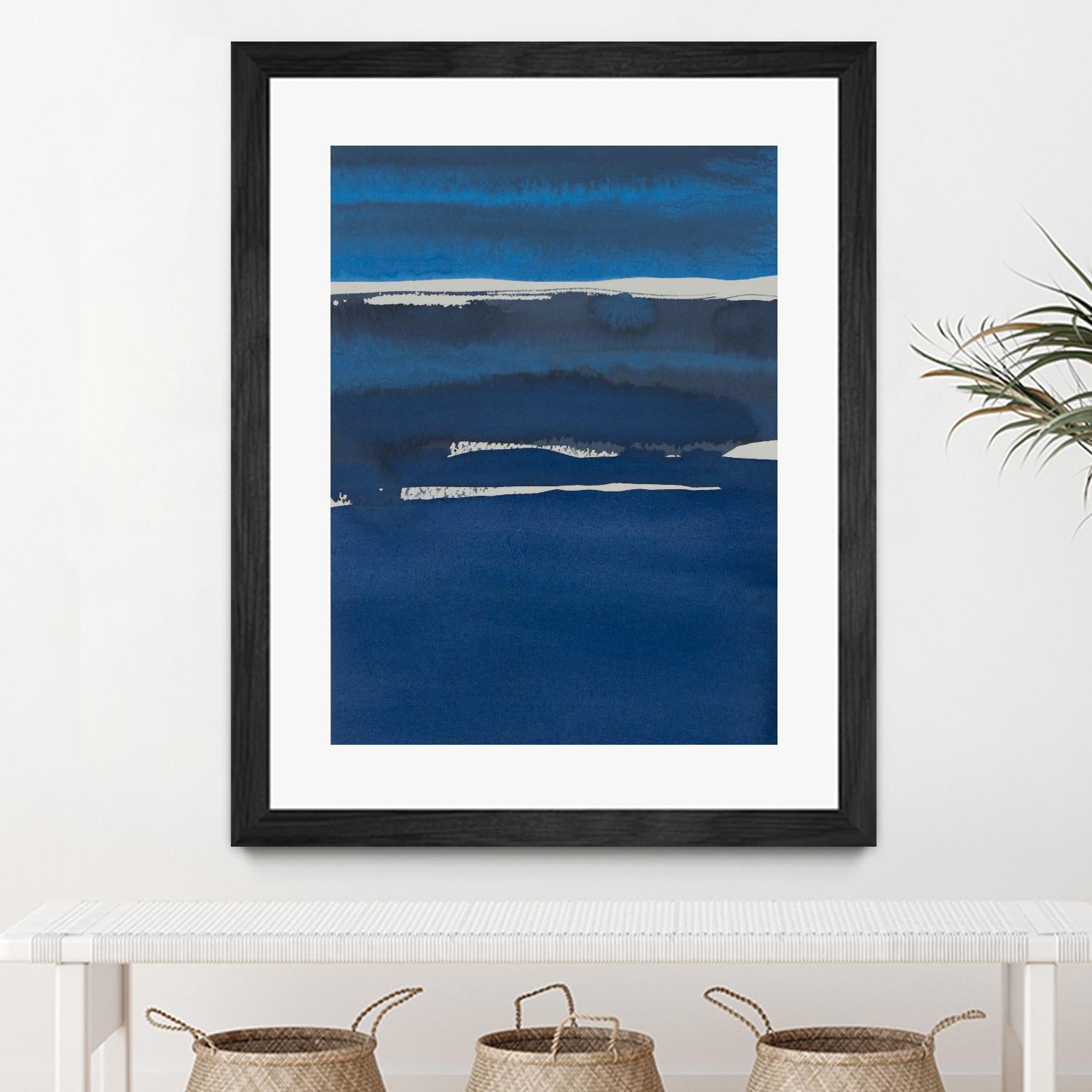 Sapphire Horizon I by Rob Delamater on GIANT ART - blue abstract