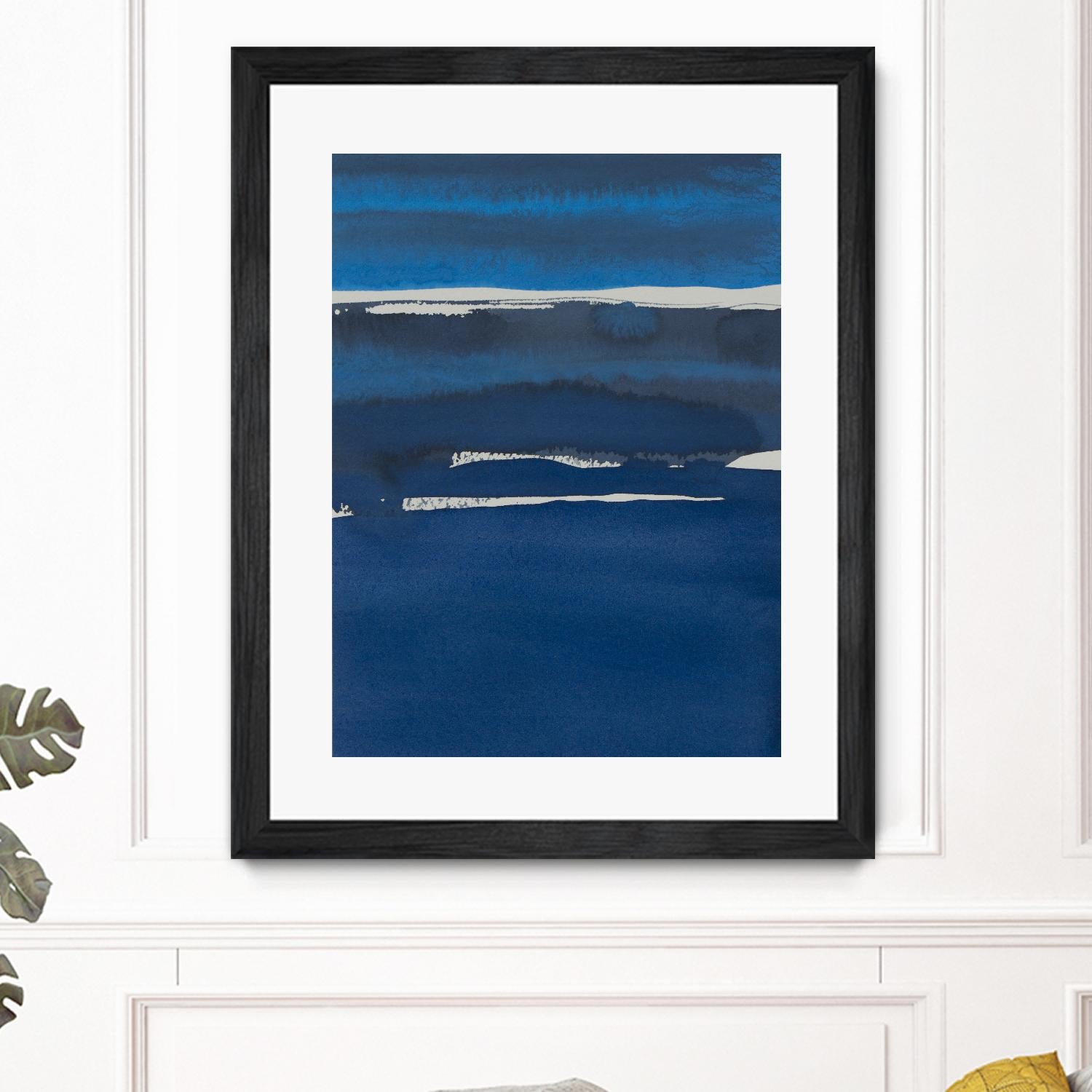 Sapphire Horizon I by Rob Delamater on GIANT ART - blue abstract