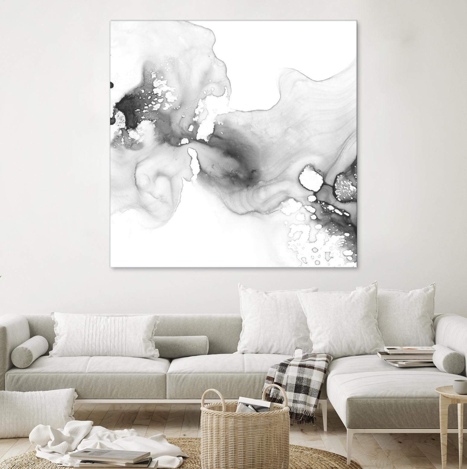 Smoke & Water I by Ethan Harper on GIANT ART - neutral abstract