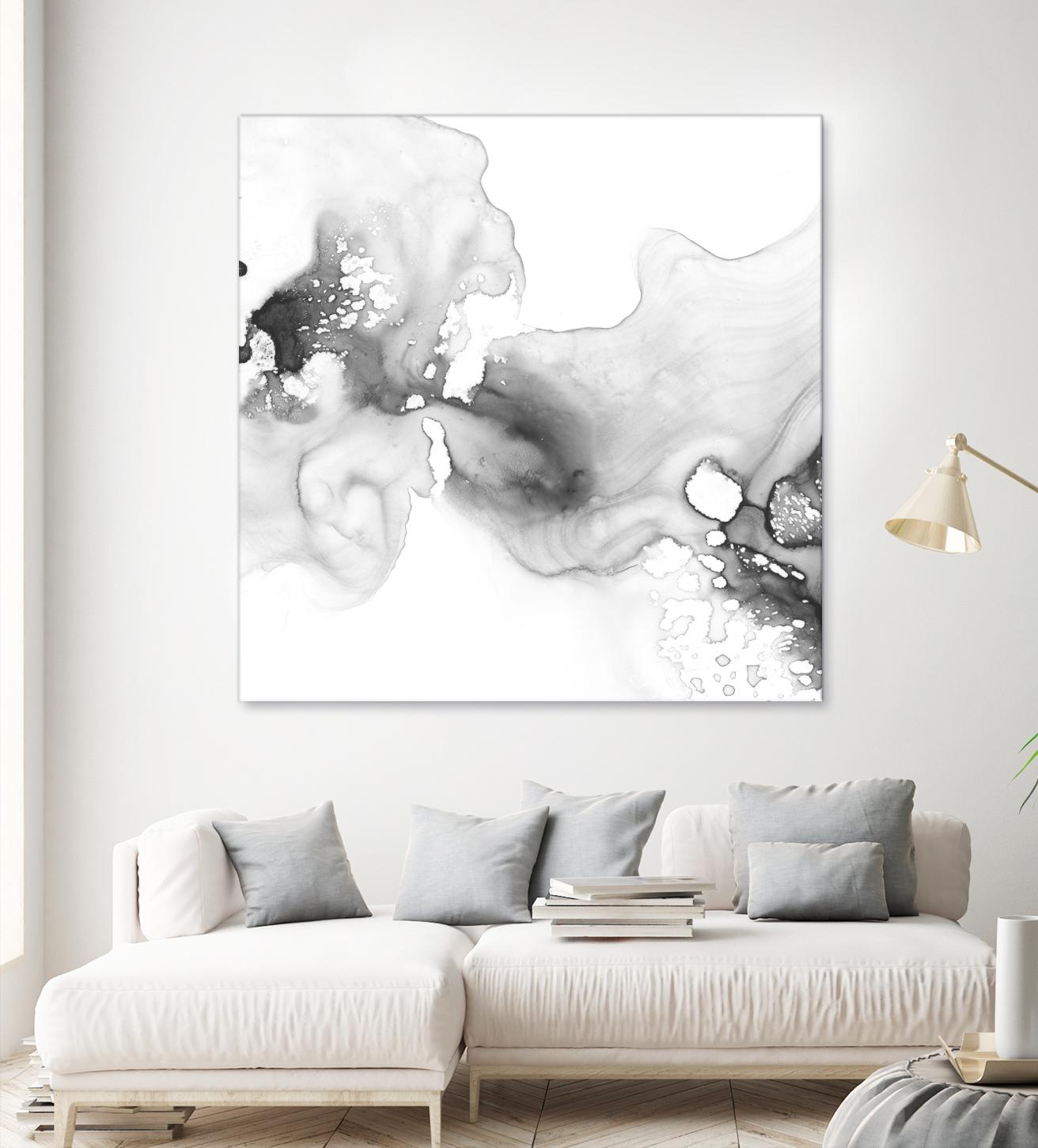 Smoke & Water I by Ethan Harper on GIANT ART - neutral abstract