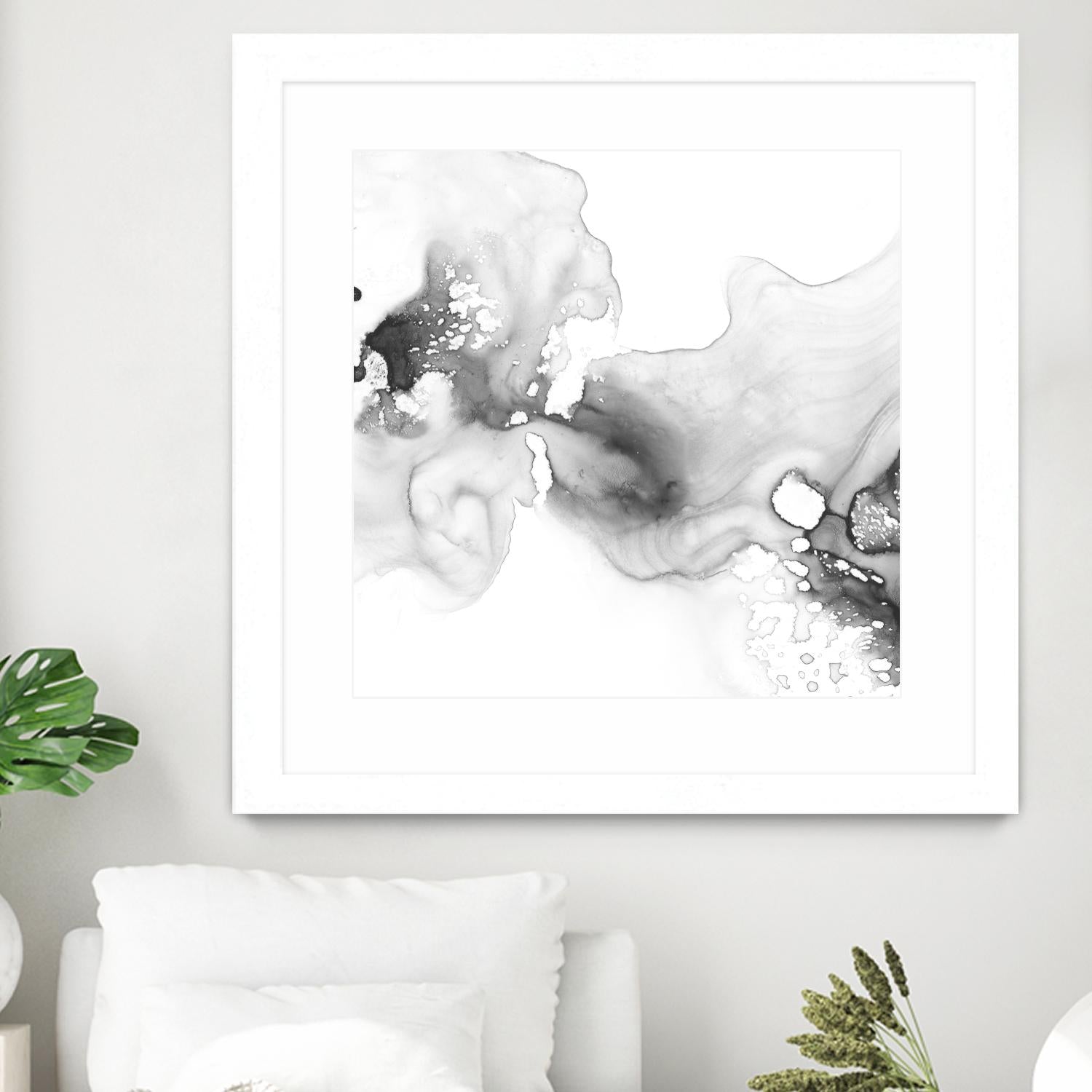 Smoke & Water I by Ethan Harper on GIANT ART - neutral abstract