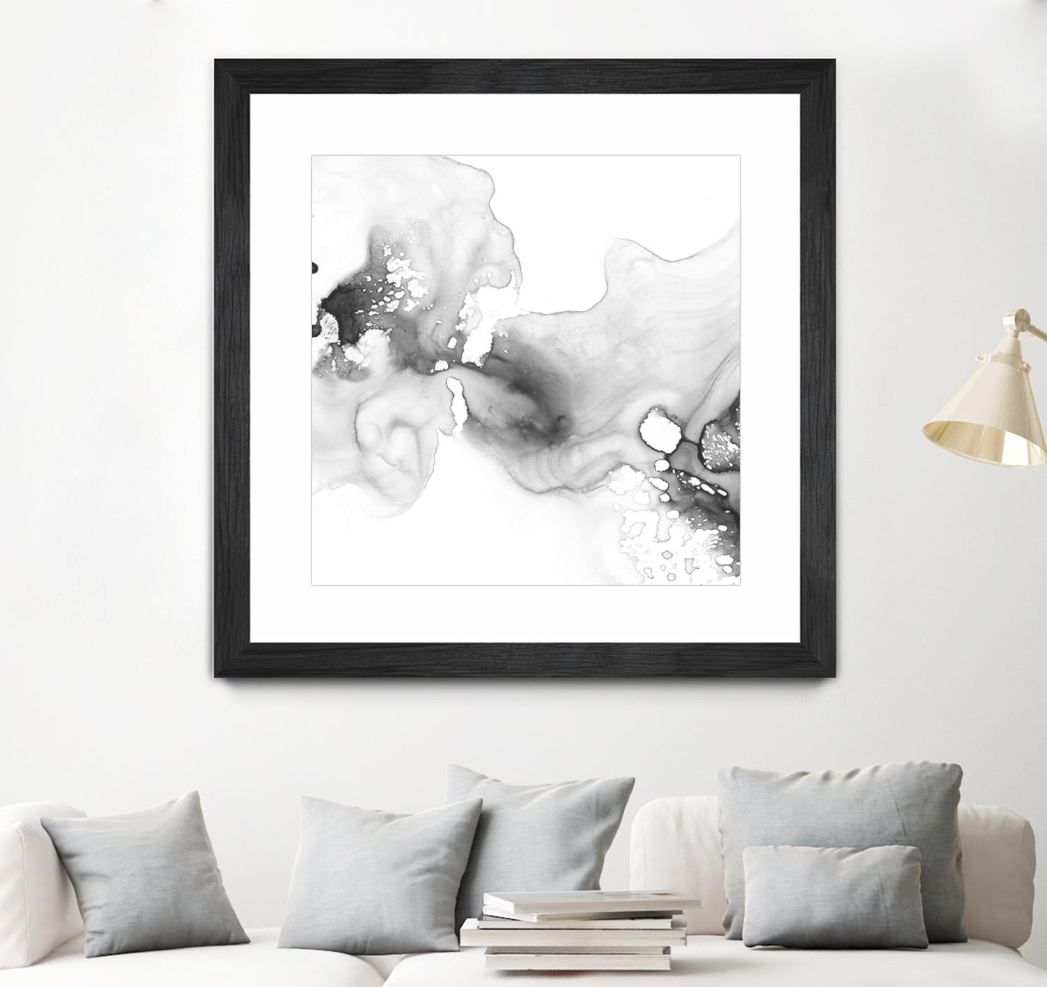 Smoke & Water I by Ethan Harper on GIANT ART - neutral abstract