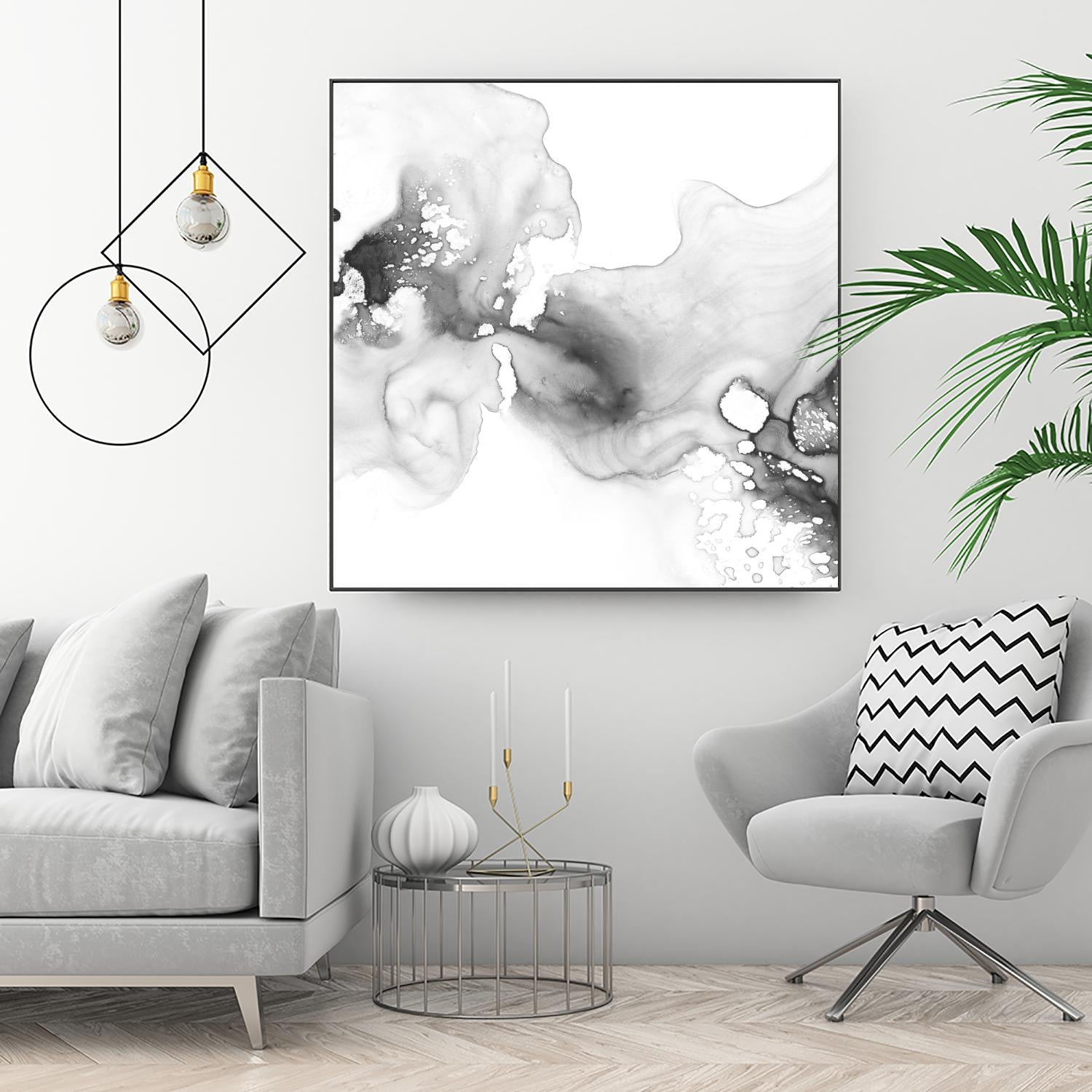 Smoke & Water I by Ethan Harper on GIANT ART - neutral abstract