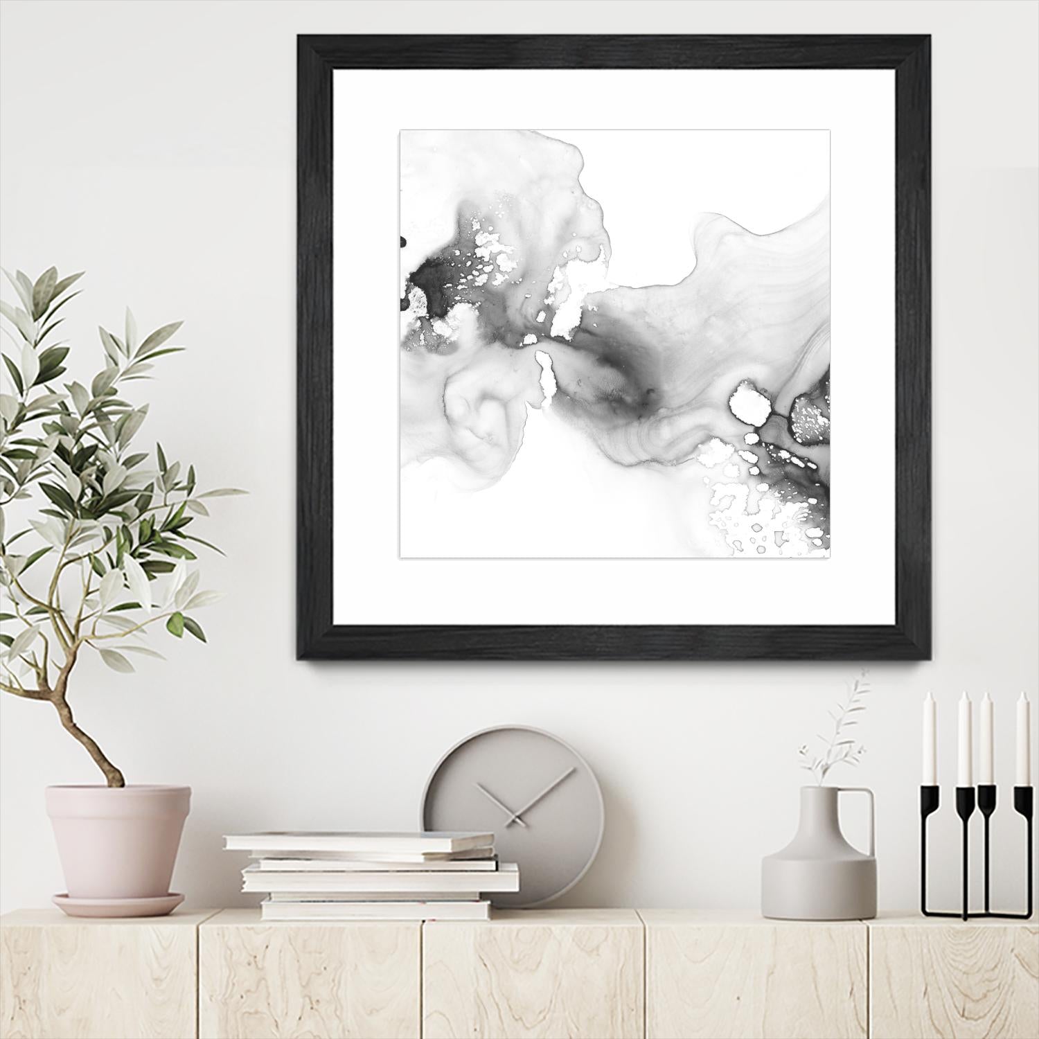 Smoke & Water I by Ethan Harper on GIANT ART - neutral abstract