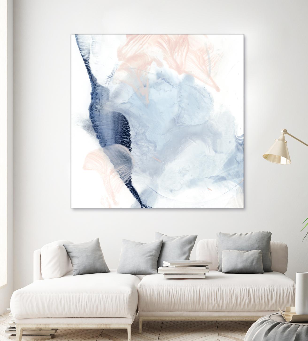 Indigo & Blush II by Ethan Harper on GIANT ART - pastels abstract