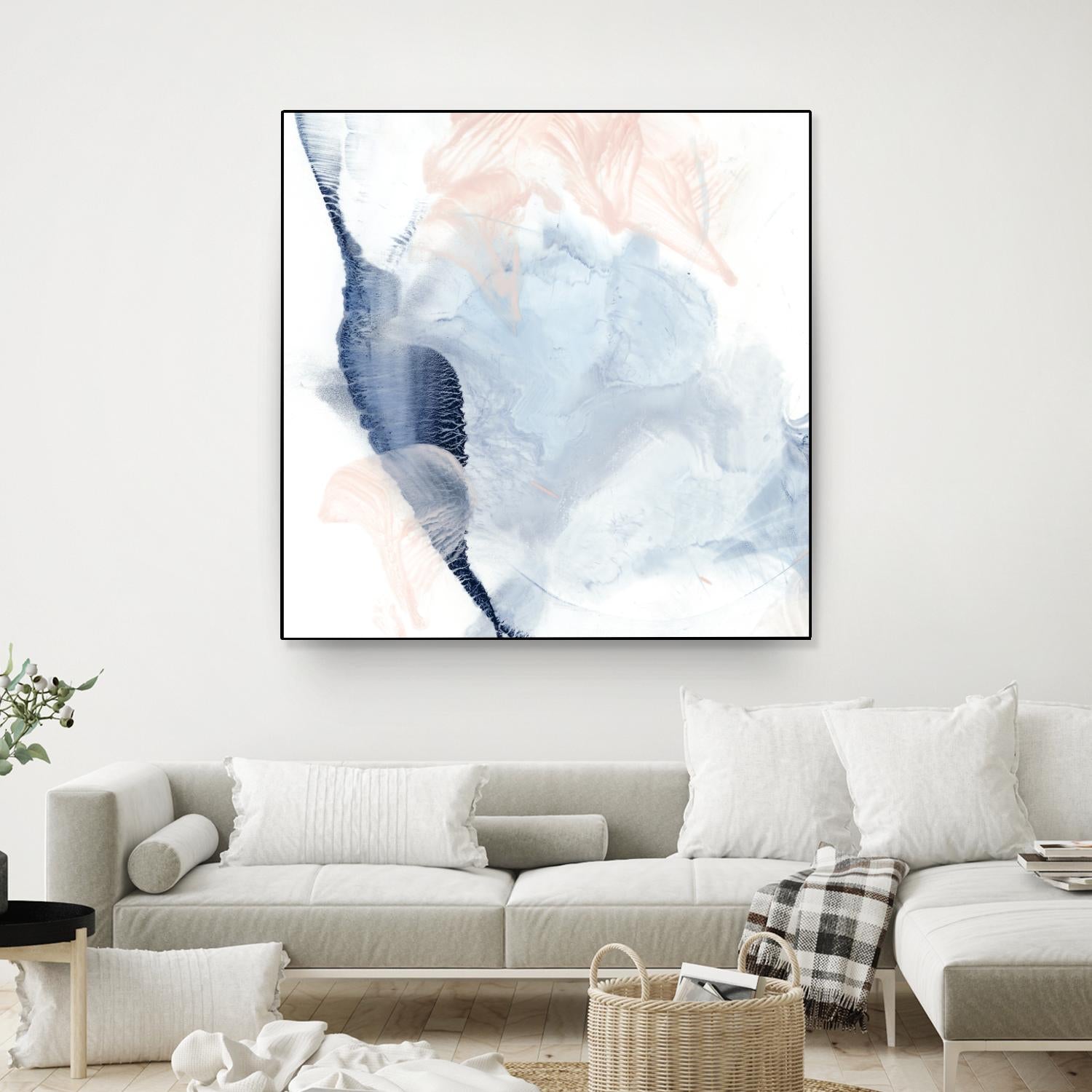 Indigo & Blush II by Ethan Harper on GIANT ART - pastels abstract