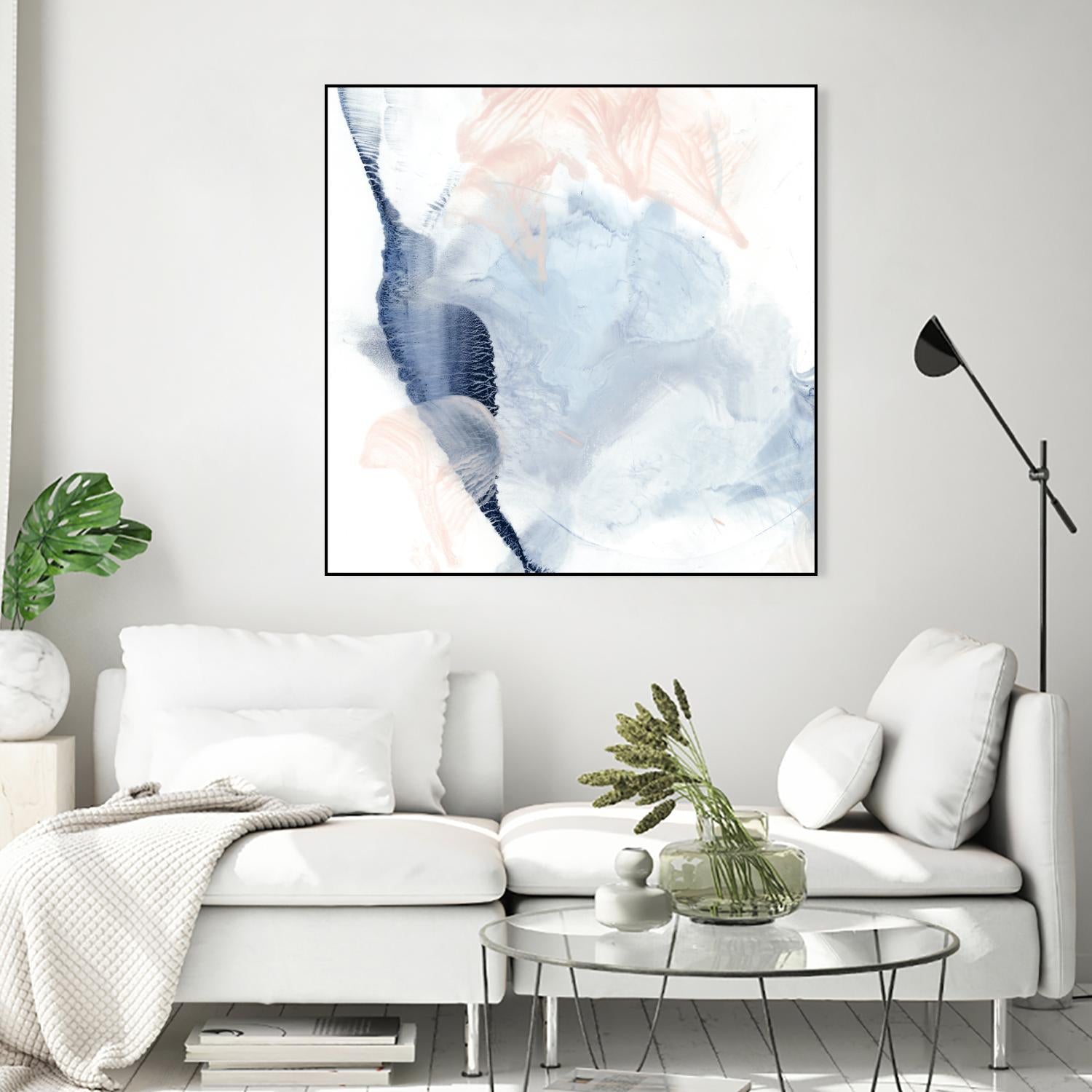 Indigo & Blush II by Ethan Harper on GIANT ART - pastels abstract