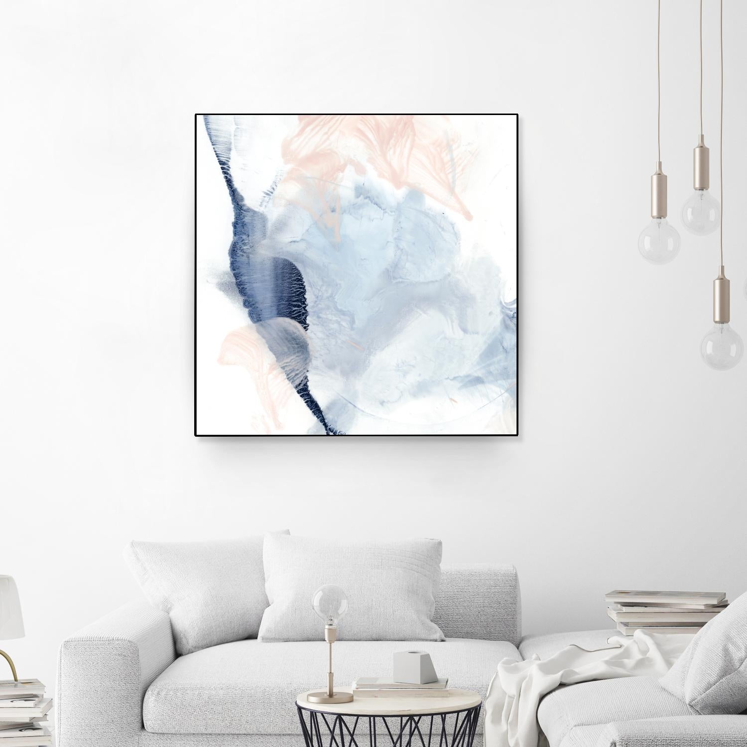 Indigo & Blush II by Ethan Harper on GIANT ART - pastels abstract