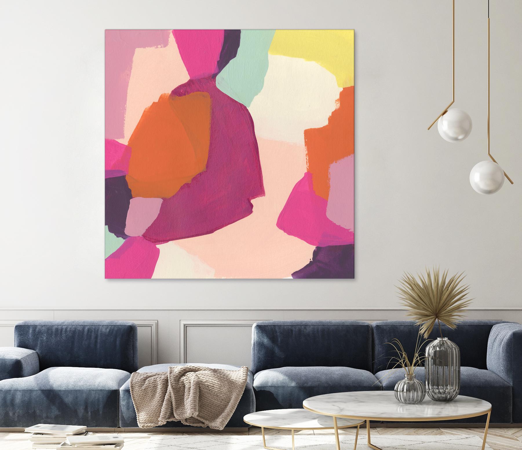 Pink Slip I by June Erica Vess on GIANT ART - brights abstract