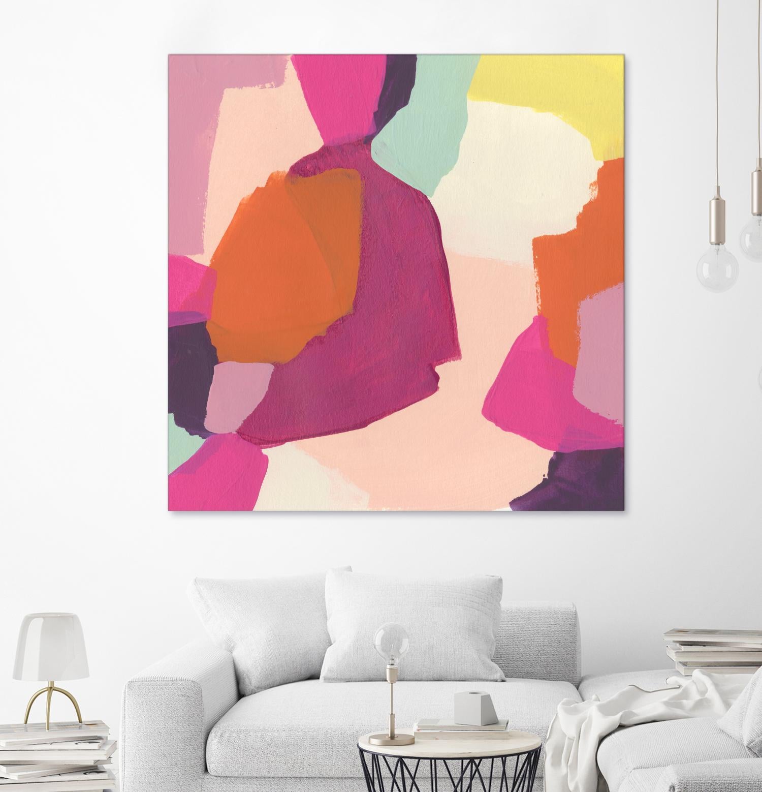 Pink Slip I by June Erica Vess on GIANT ART - brights abstract