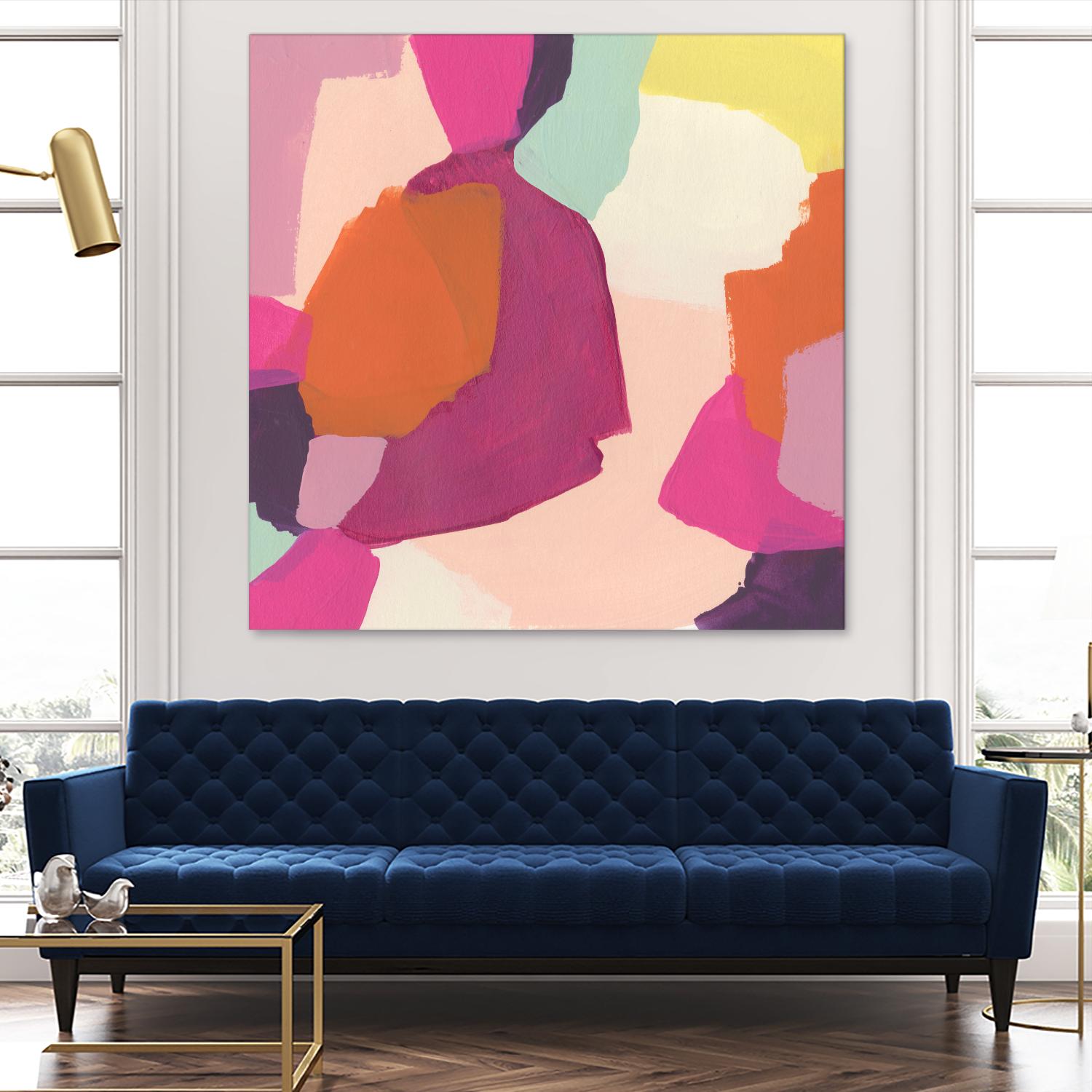 Pink Slip I by June Erica Vess on GIANT ART - brights abstract