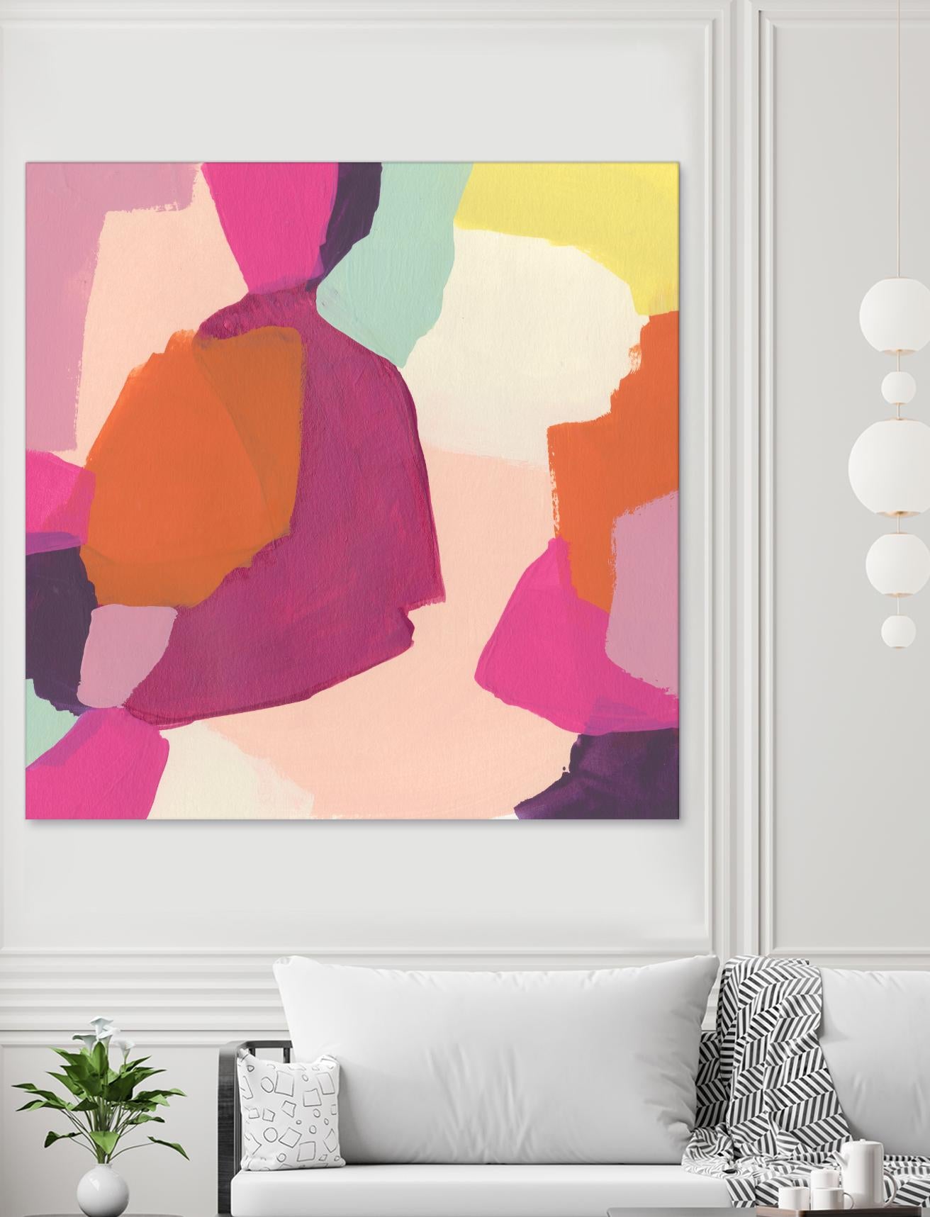 Pink Slip I by June Erica Vess on GIANT ART - brights abstract