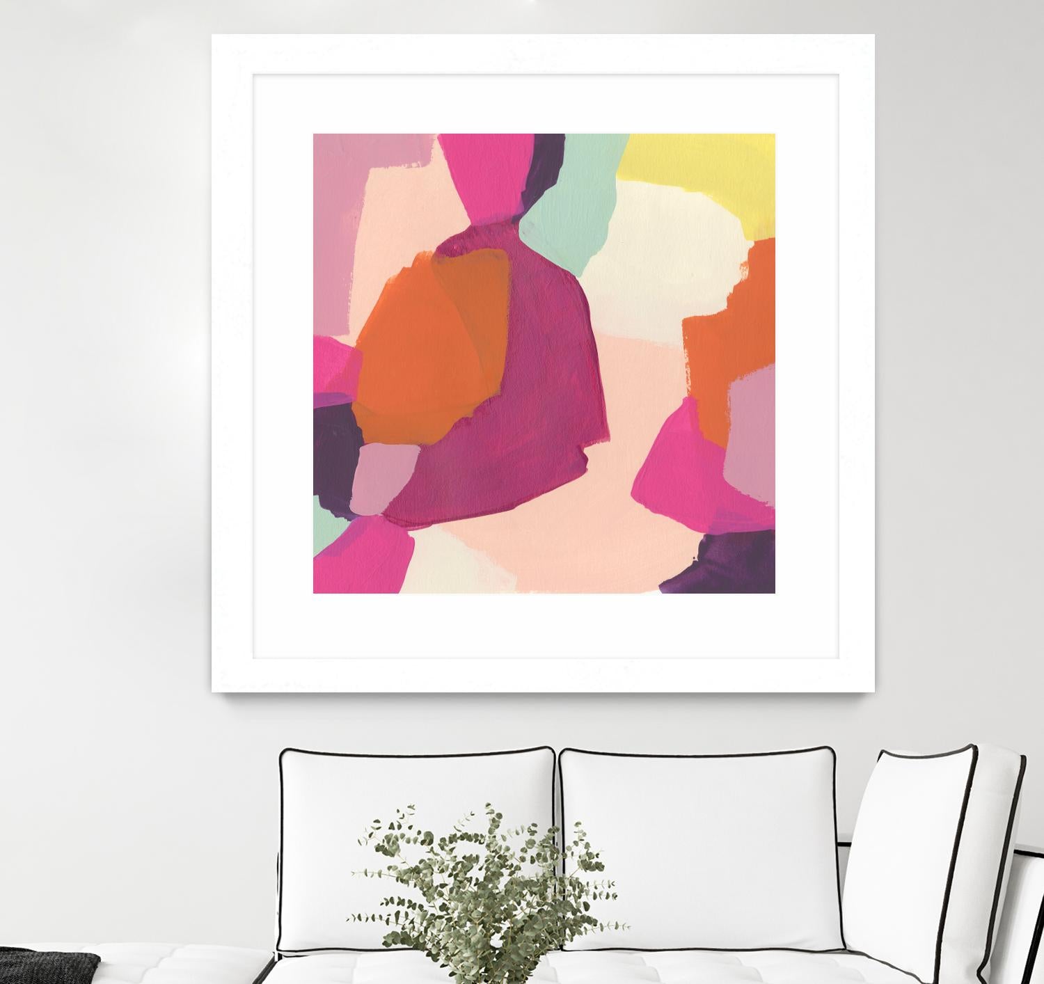 Pink Slip I by June Erica Vess on GIANT ART - brights abstract