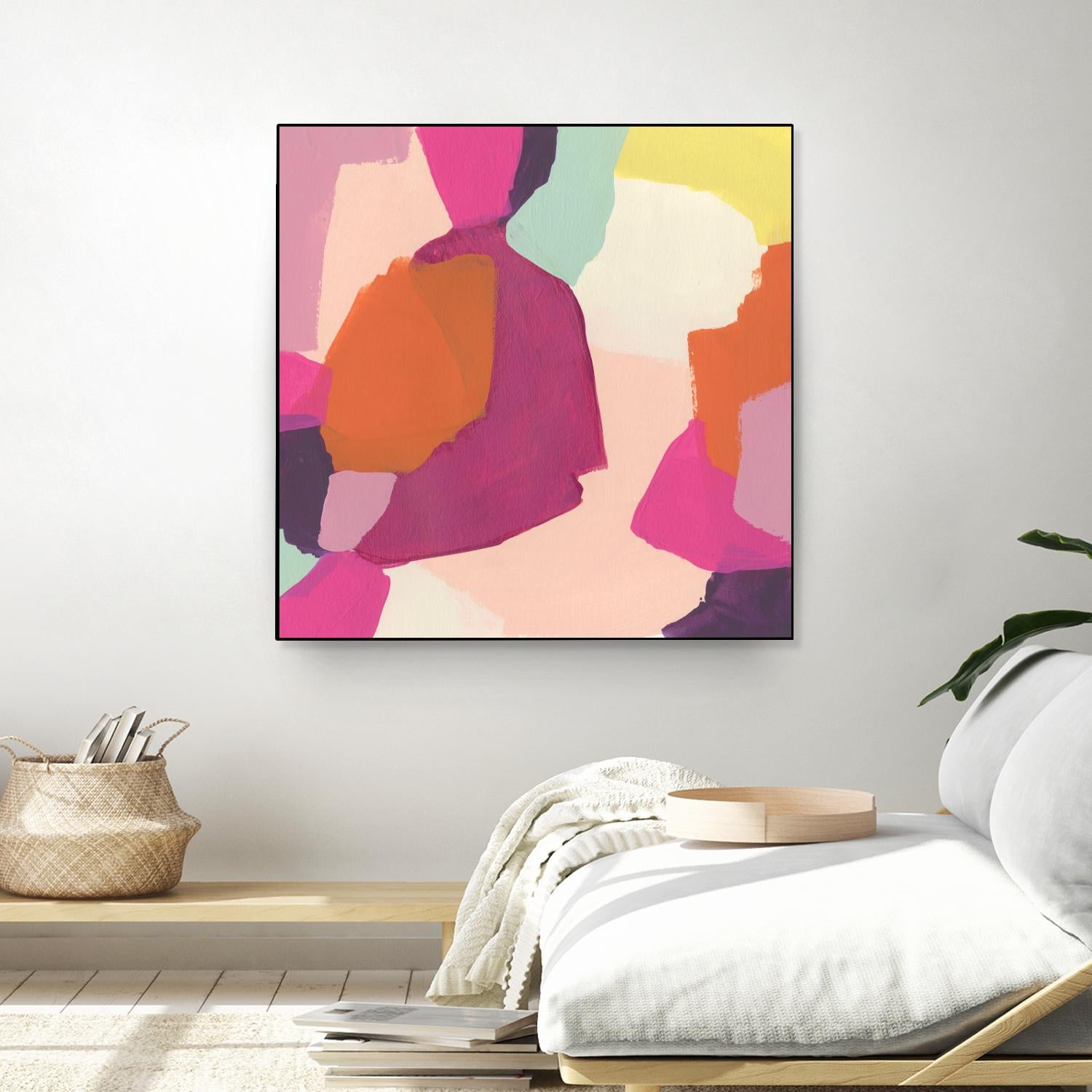 Pink Slip I by June Erica Vess on GIANT ART - brights abstract
