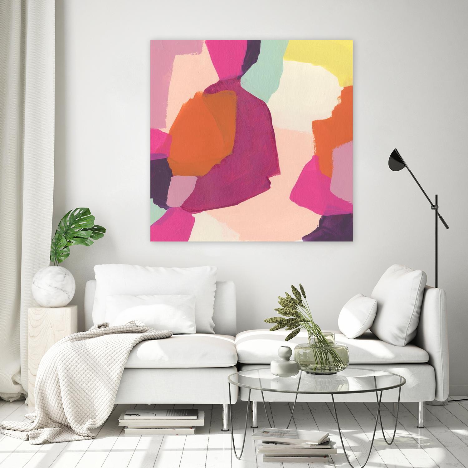 Pink Slip I by June Erica Vess on GIANT ART - brights abstract