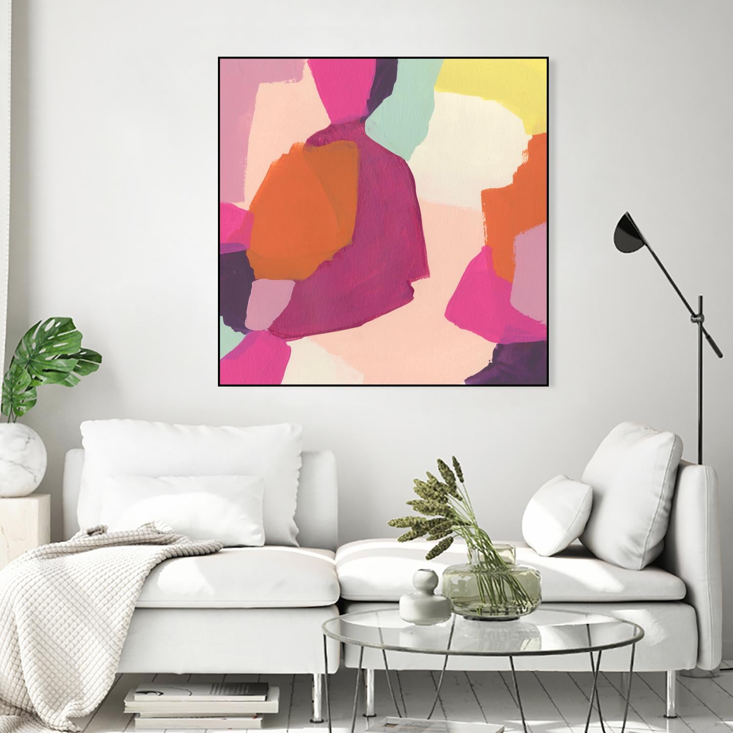 Pink Slip I by June Erica Vess on GIANT ART - brights abstract