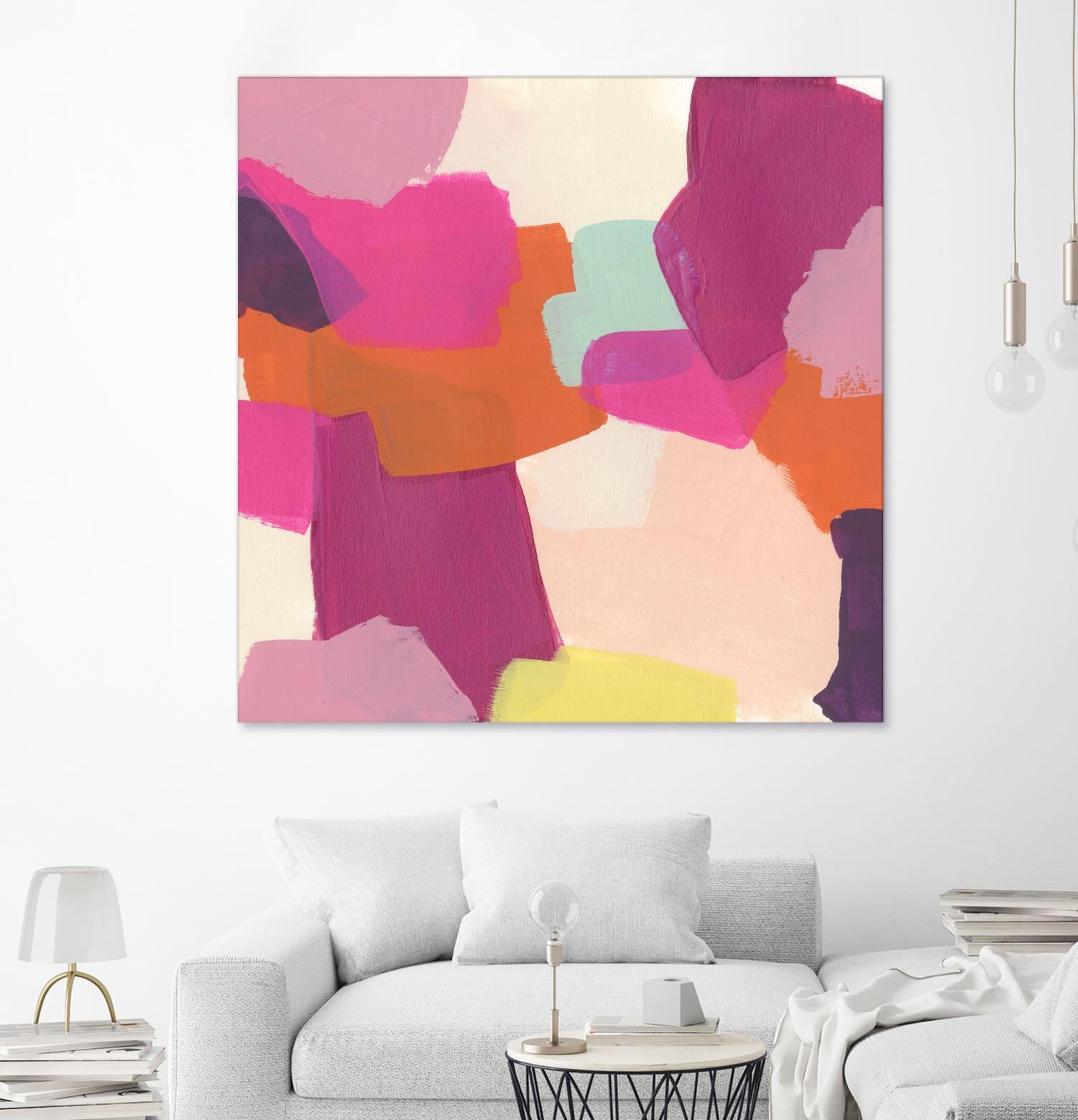 Pink Slip II by June Erica Vess on GIANT ART - brights abstract