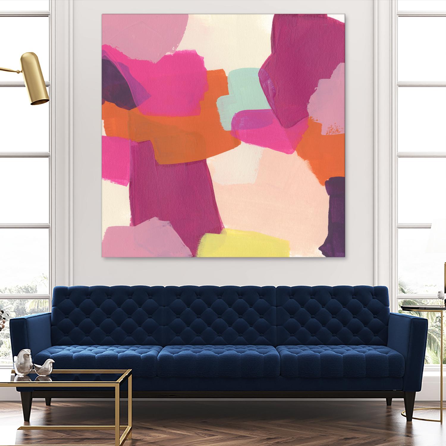 Pink Slip II by June Erica Vess on GIANT ART - brights abstract