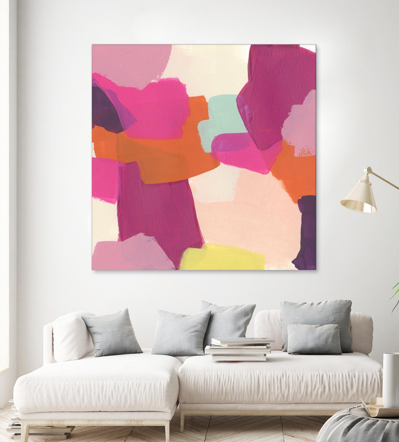 Pink Slip II by June Erica Vess on GIANT ART - brights abstract