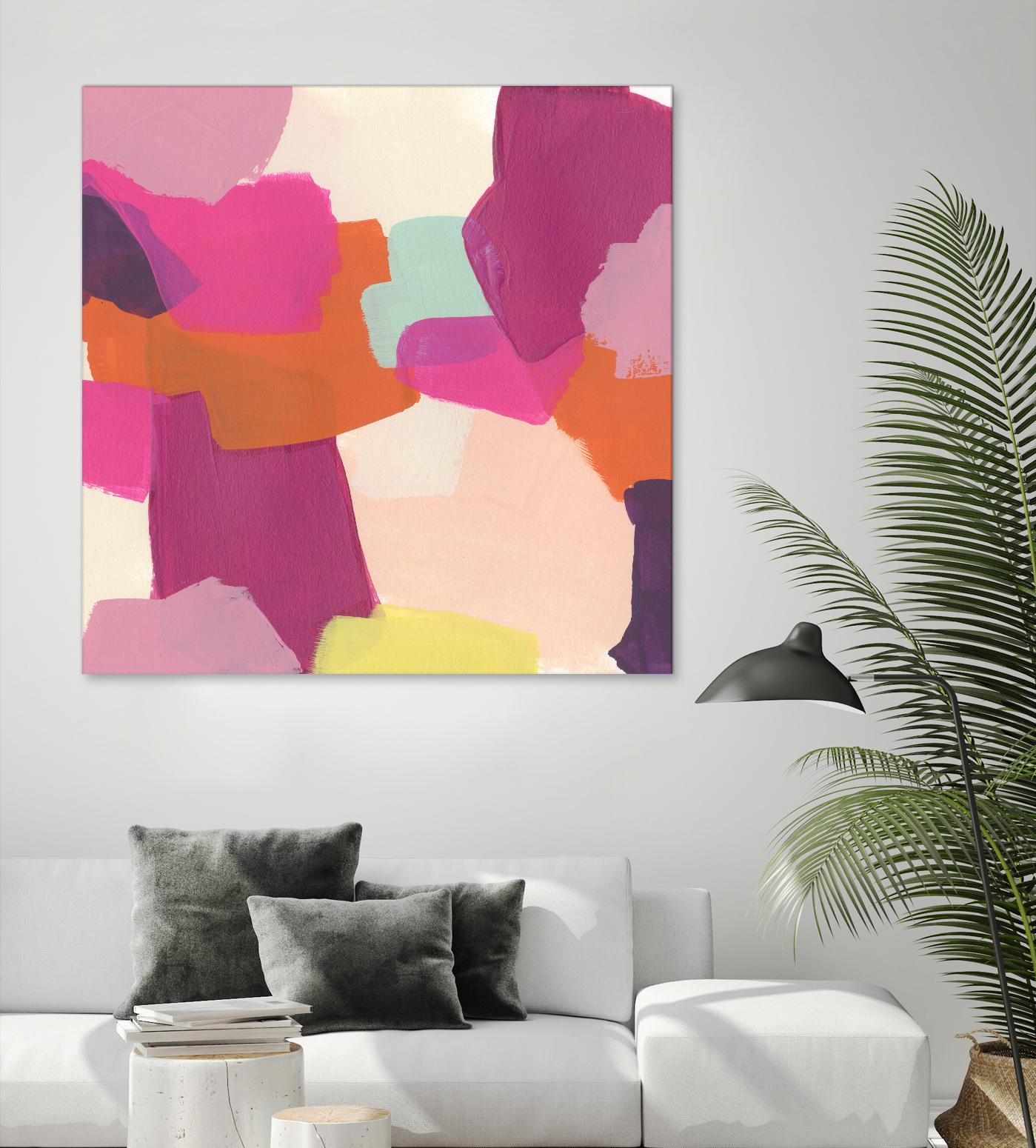 Pink Slip II by June Erica Vess on GIANT ART - brights abstract