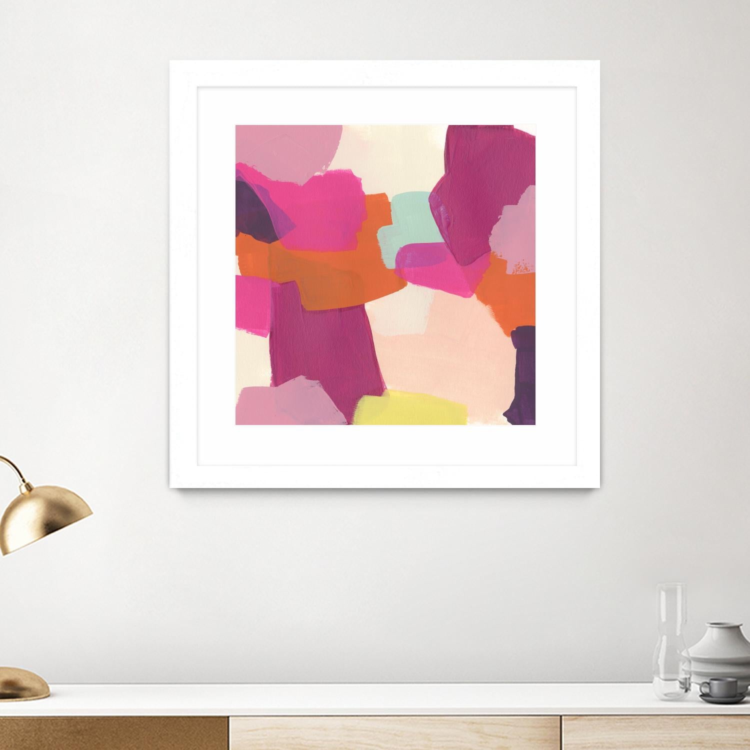 Pink Slip II by June Erica Vess on GIANT ART - brights abstract