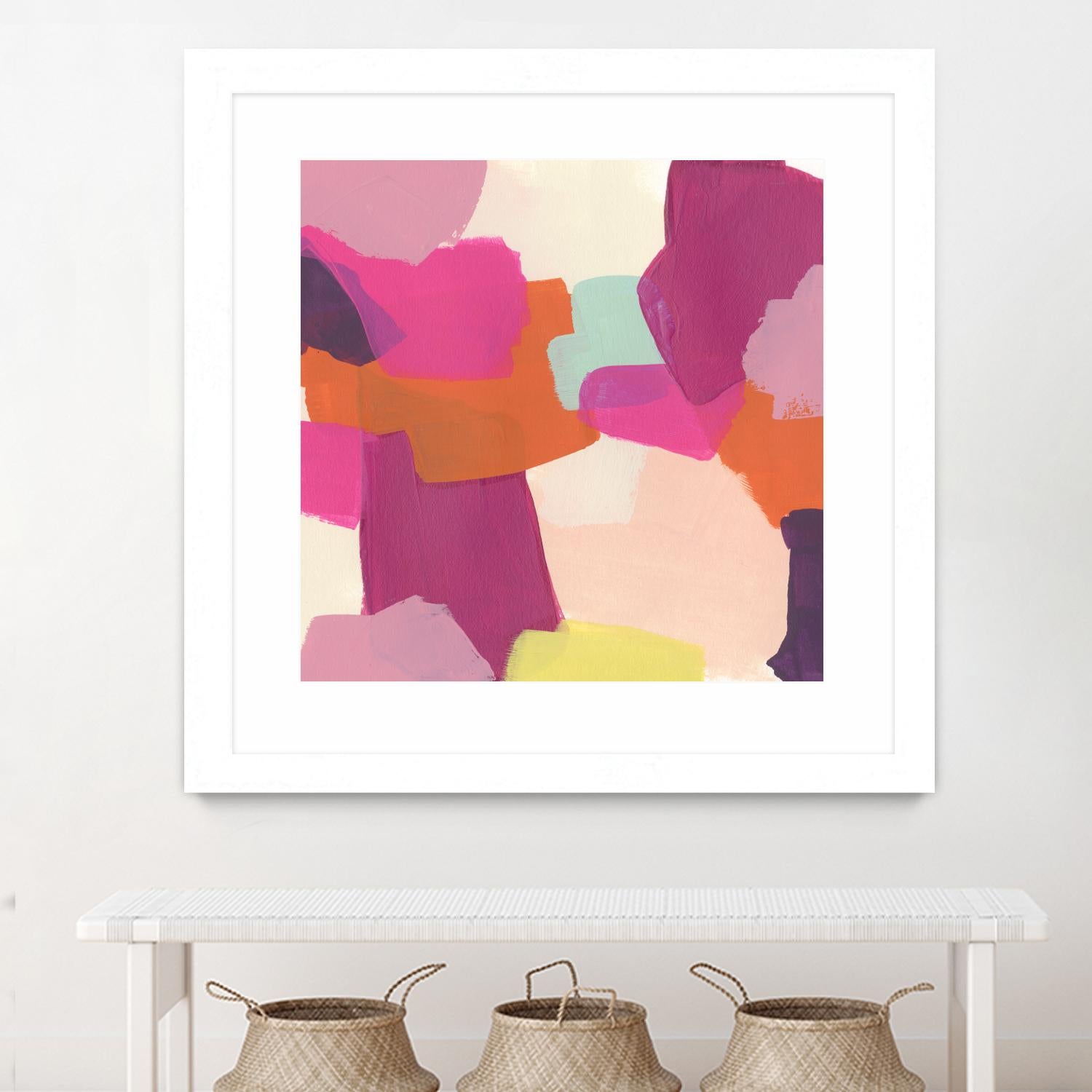 Pink Slip II by June Erica Vess on GIANT ART - brights abstract