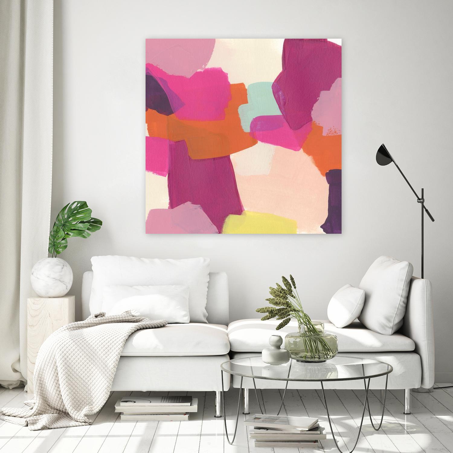 Pink Slip II by June Erica Vess on GIANT ART - brights abstract