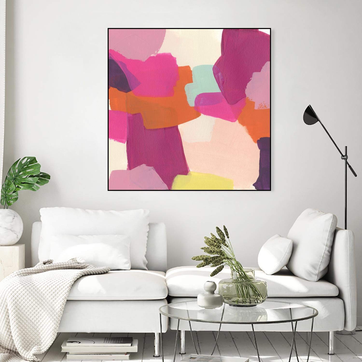 Pink Slip II by June Erica Vess on GIANT ART - brights abstract