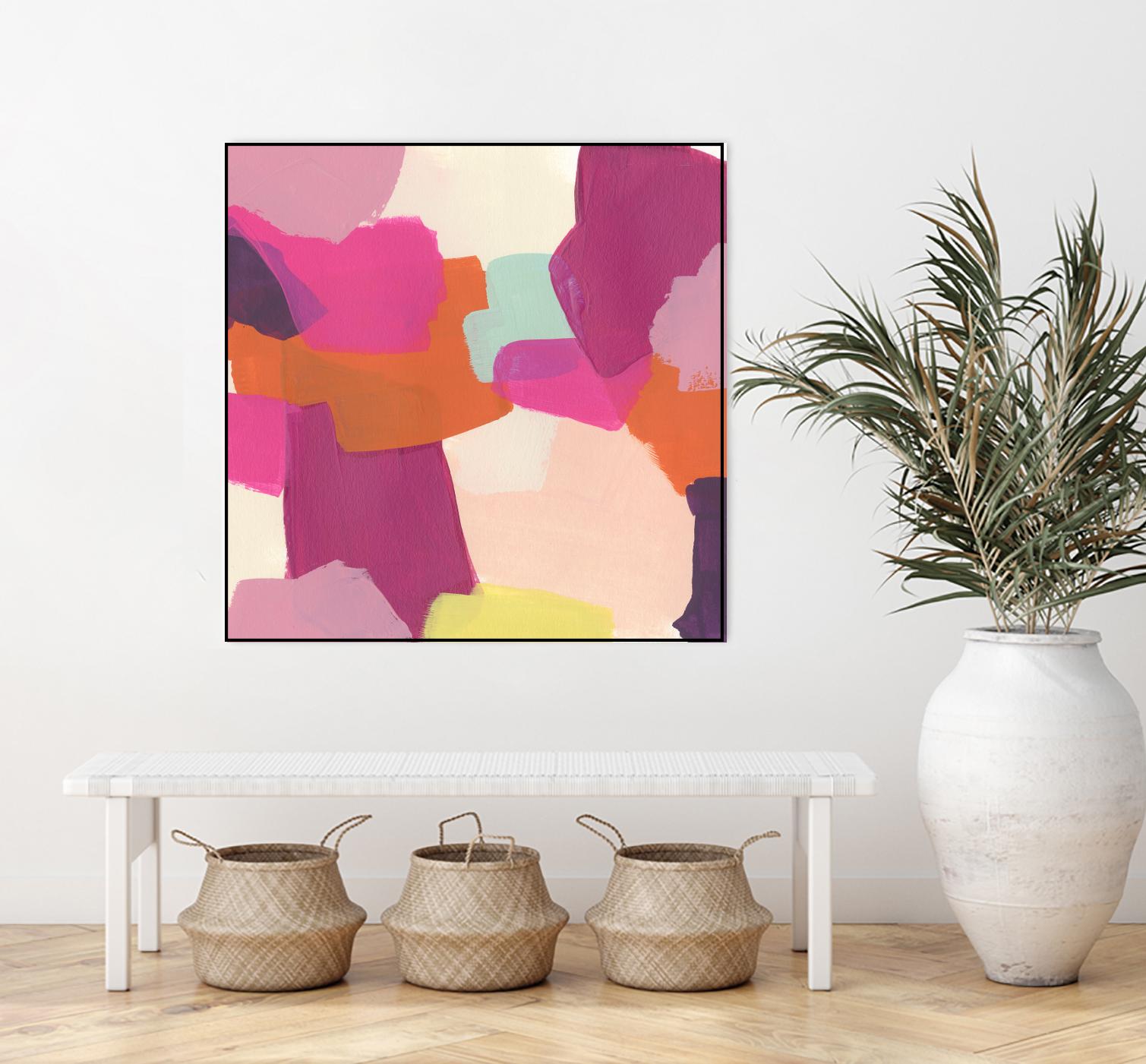Pink Slip II by June Erica Vess on GIANT ART - brights abstract