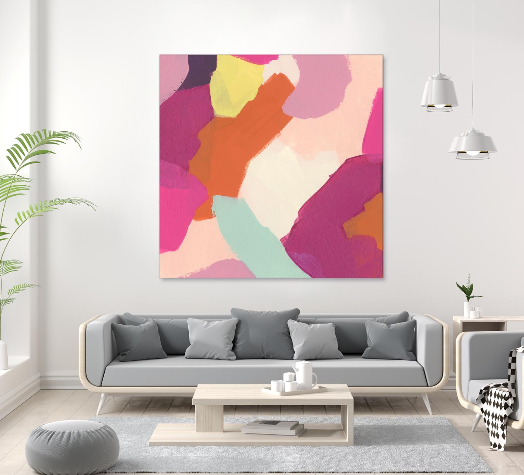 Pink Slip IV by June Erica Vess on GIANT ART - brights abstract