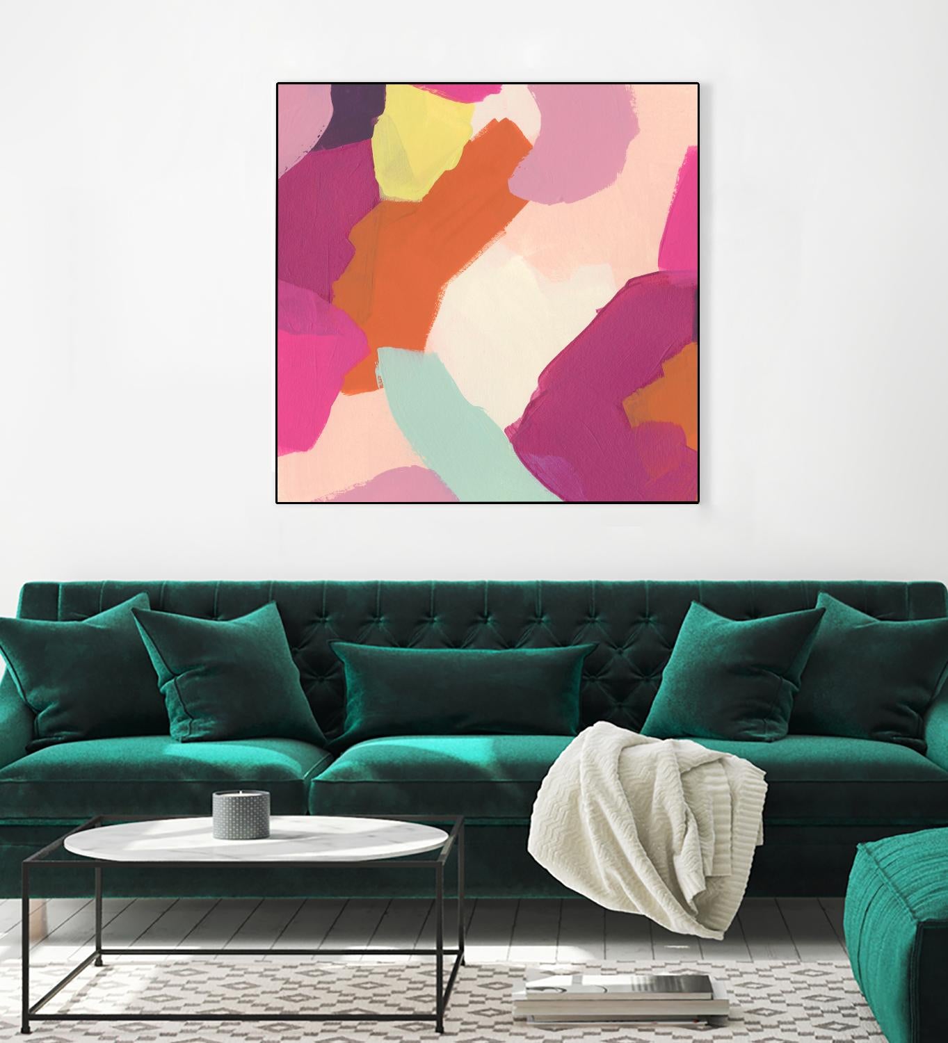 Pink Slip IV by June Erica Vess on GIANT ART - brights abstract