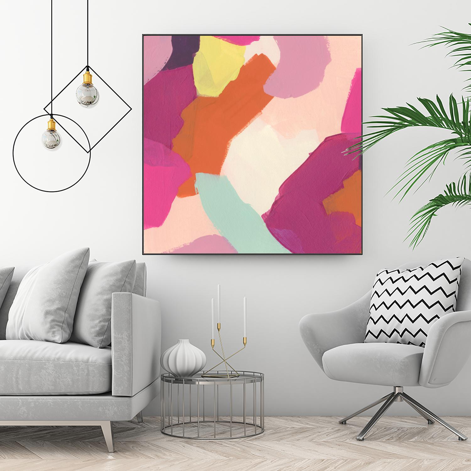 Pink Slip IV by June Erica Vess on GIANT ART - brights abstract