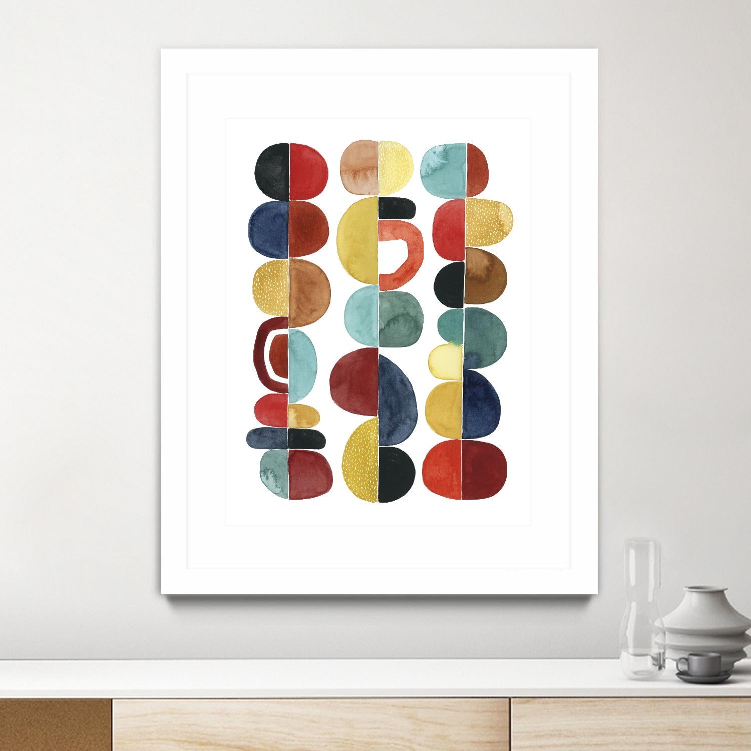 Midcentury Sunrise II by Grace Popp on GIANT ART - brights abstract