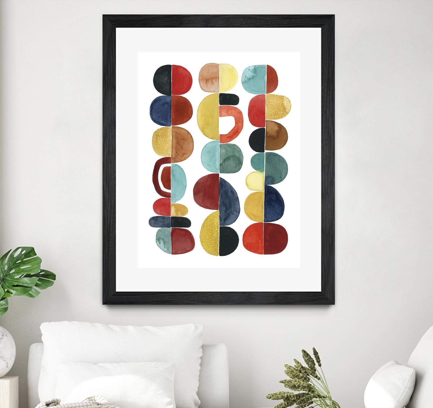 Midcentury Sunrise II by Grace Popp on GIANT ART - brights abstract