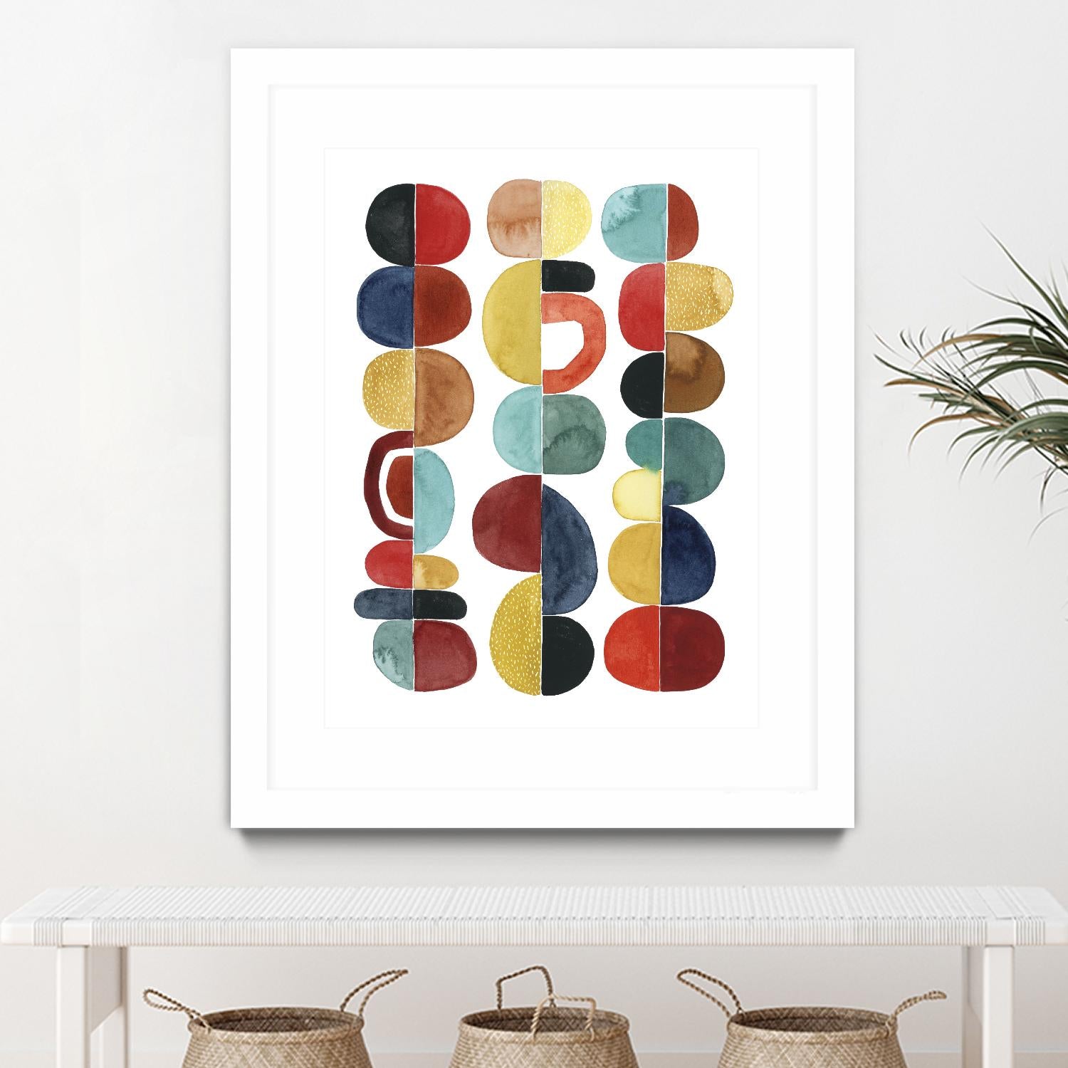 Midcentury Sunrise II by Grace Popp on GIANT ART - brights abstract