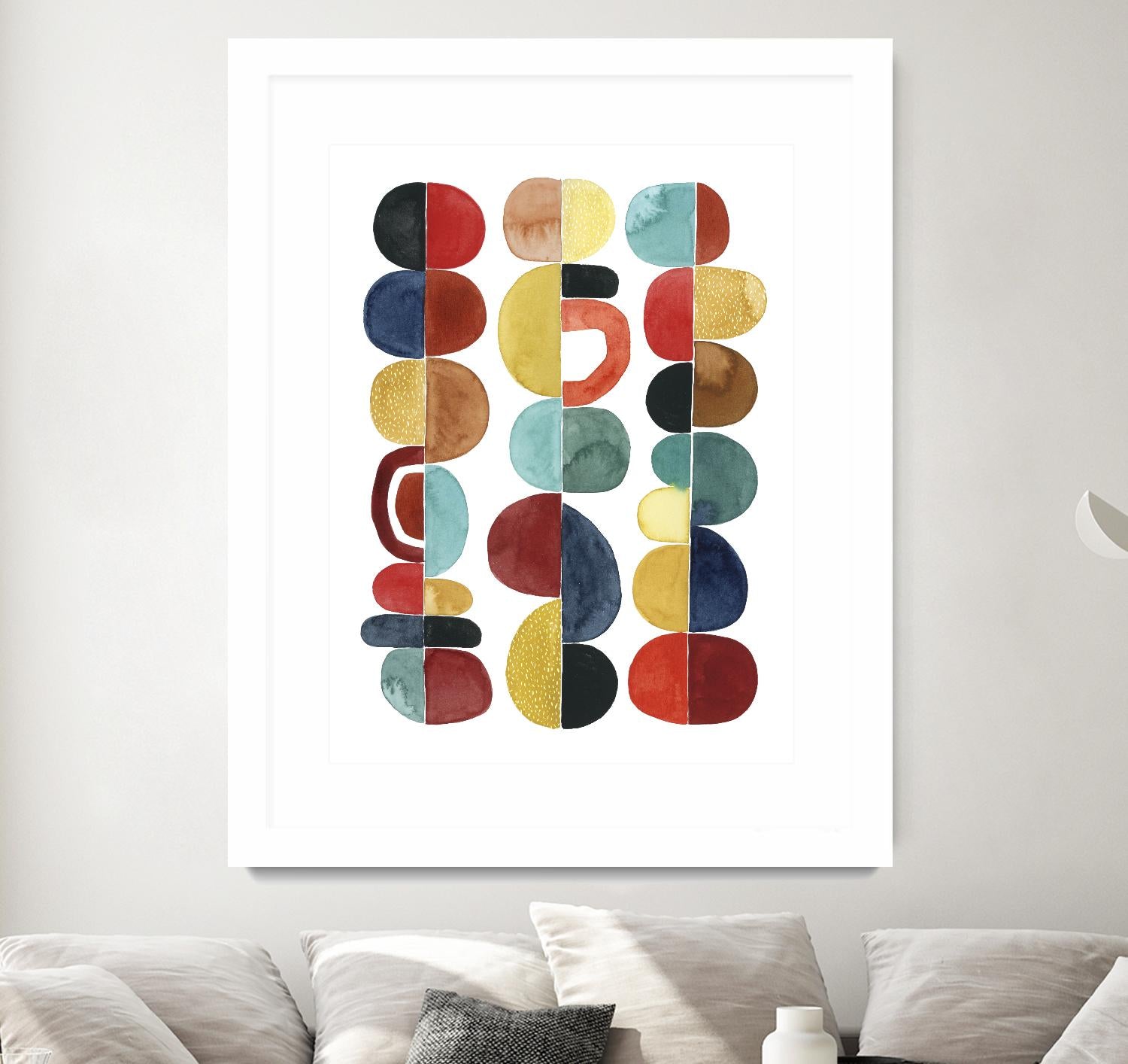 Midcentury Sunrise II by Grace Popp on GIANT ART - brights abstract