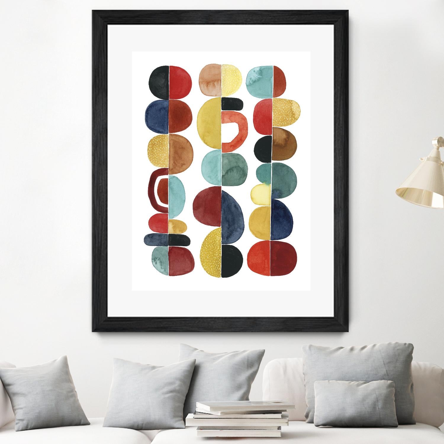 Midcentury Sunrise II by Grace Popp on GIANT ART - brights abstract