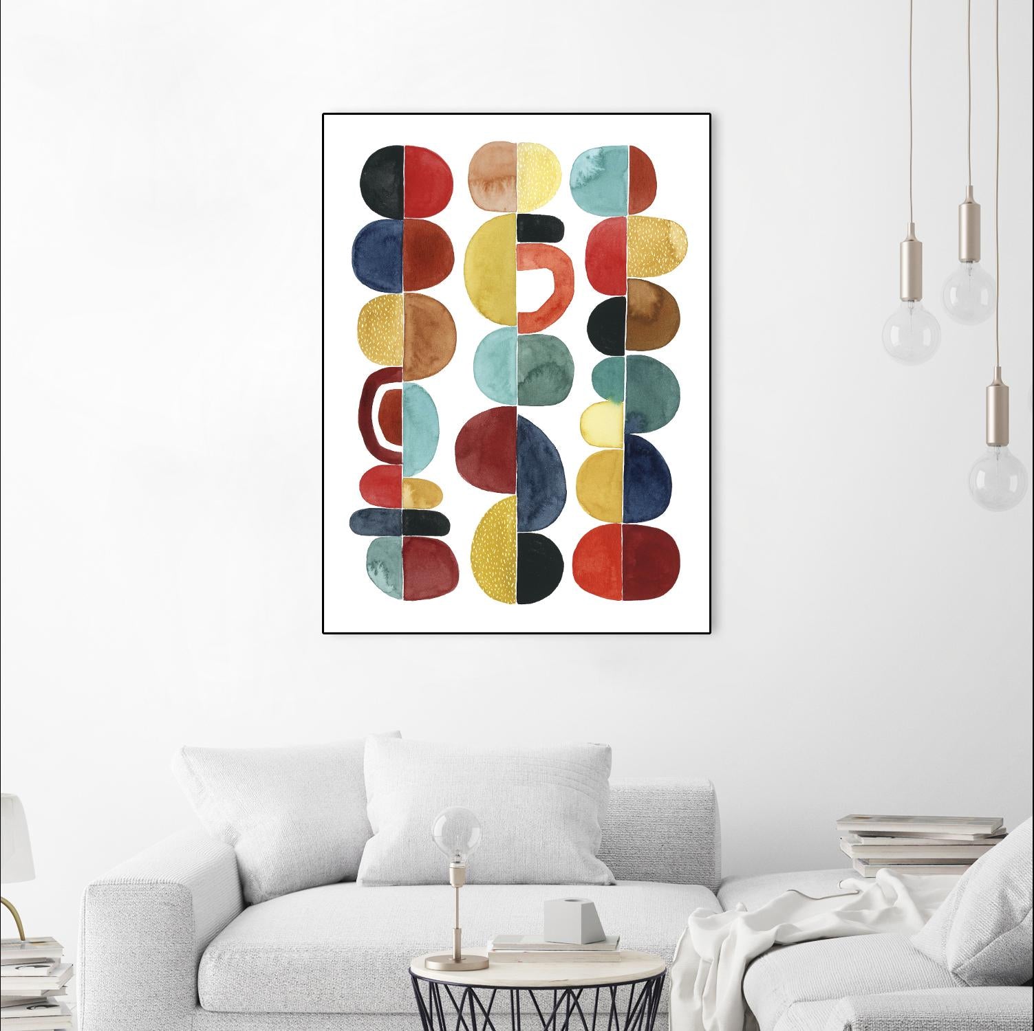 Midcentury Sunrise II by Grace Popp on GIANT ART - brights abstract