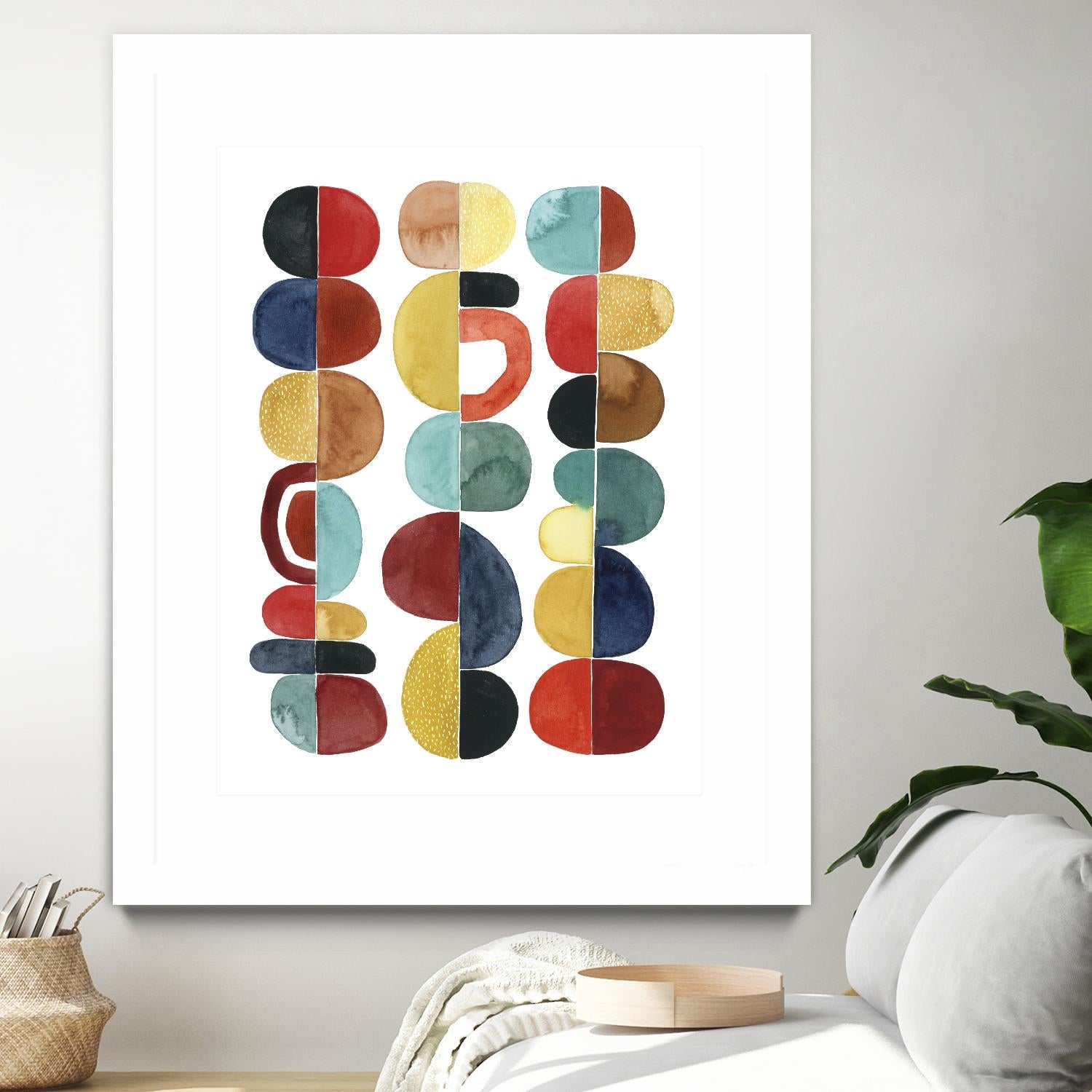 Midcentury Sunrise II by Grace Popp on GIANT ART - brights abstract