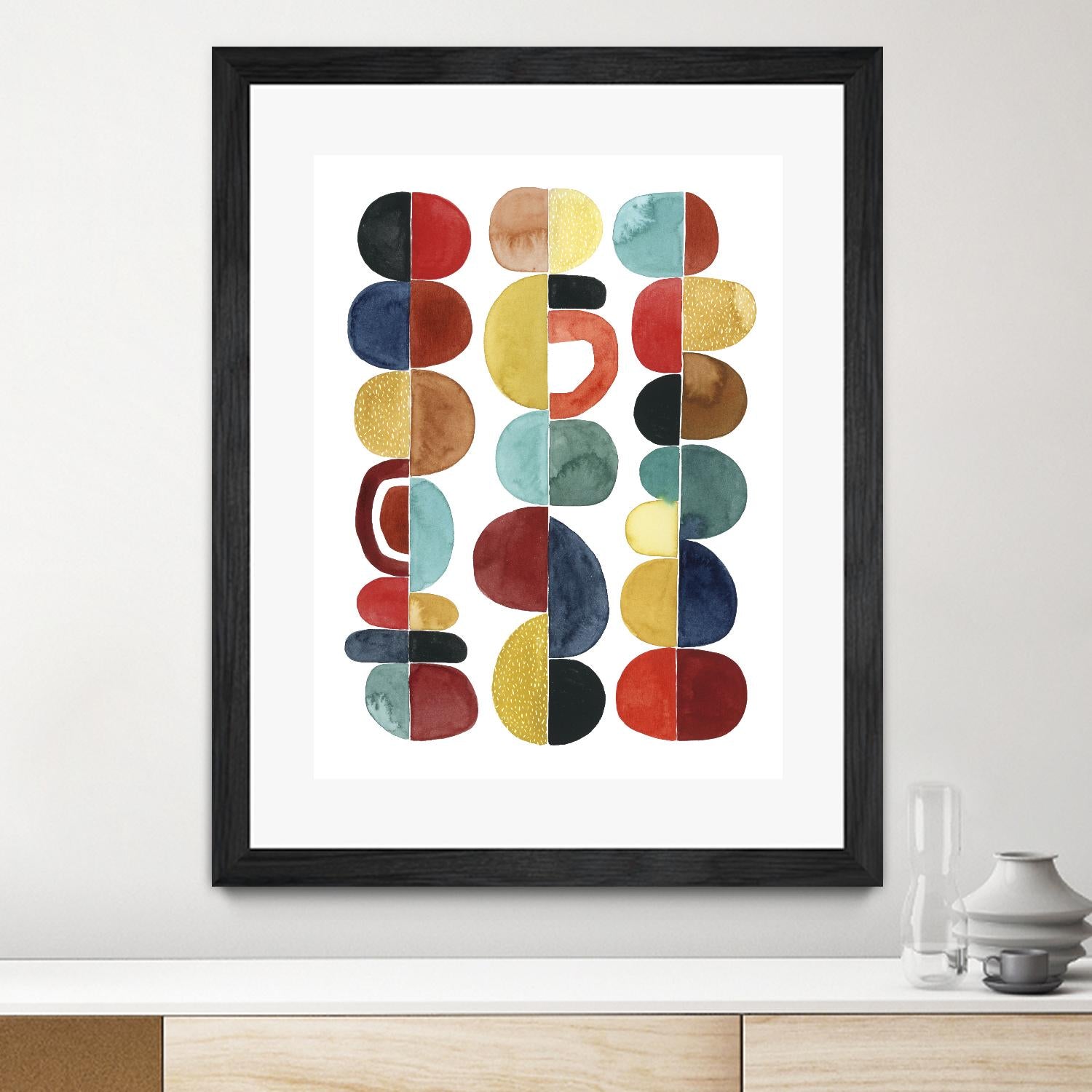 Midcentury Sunrise II by Grace Popp on GIANT ART - brights abstract