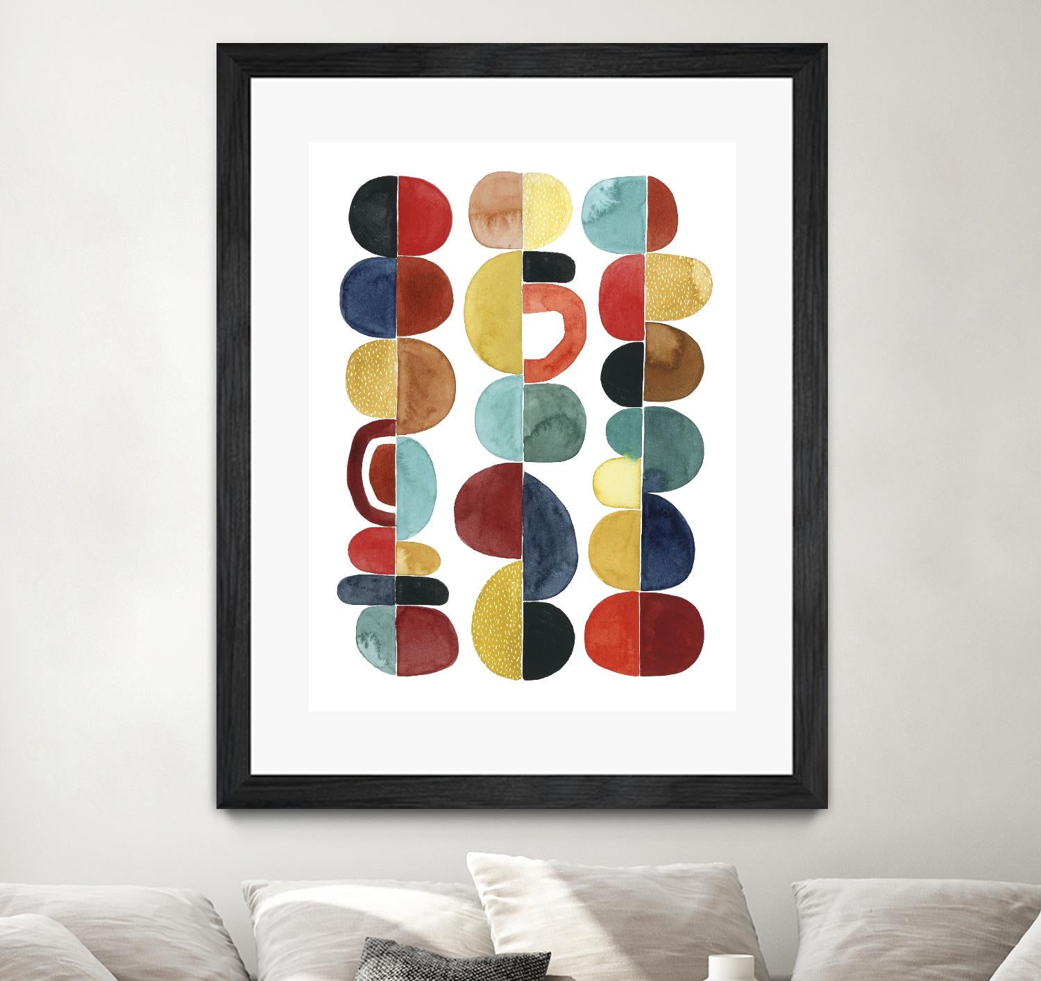 Midcentury Sunrise II by Grace Popp on GIANT ART - brights abstract