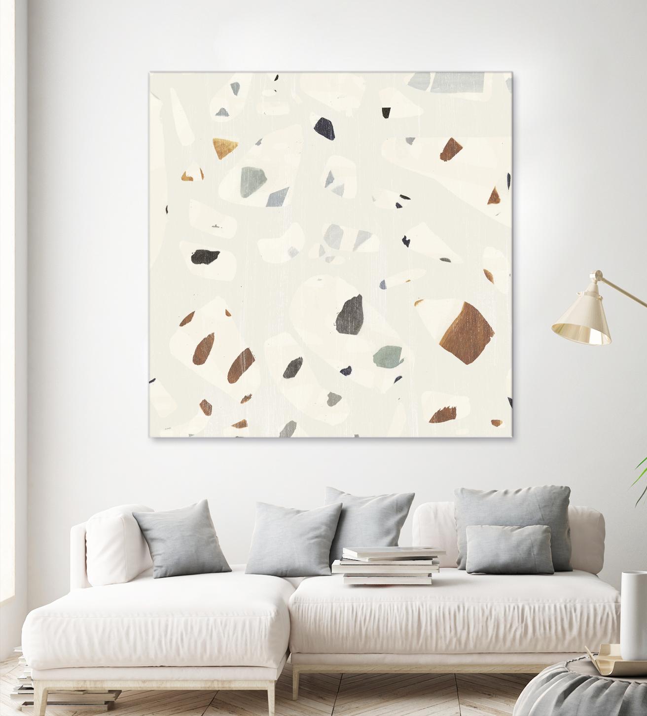 Abstract Terazzo II by Victoria Borges on GIANT ART - neutral abstract