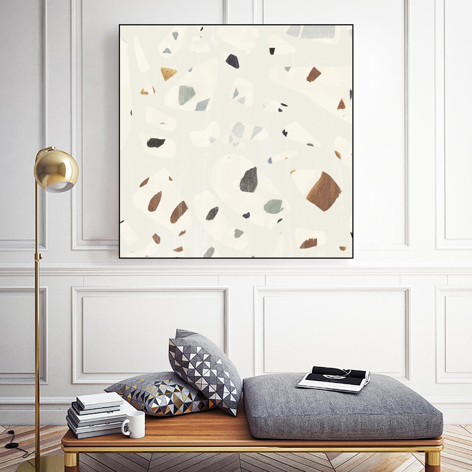 Abstract Terazzo II by Victoria Borges on GIANT ART - neutral abstract