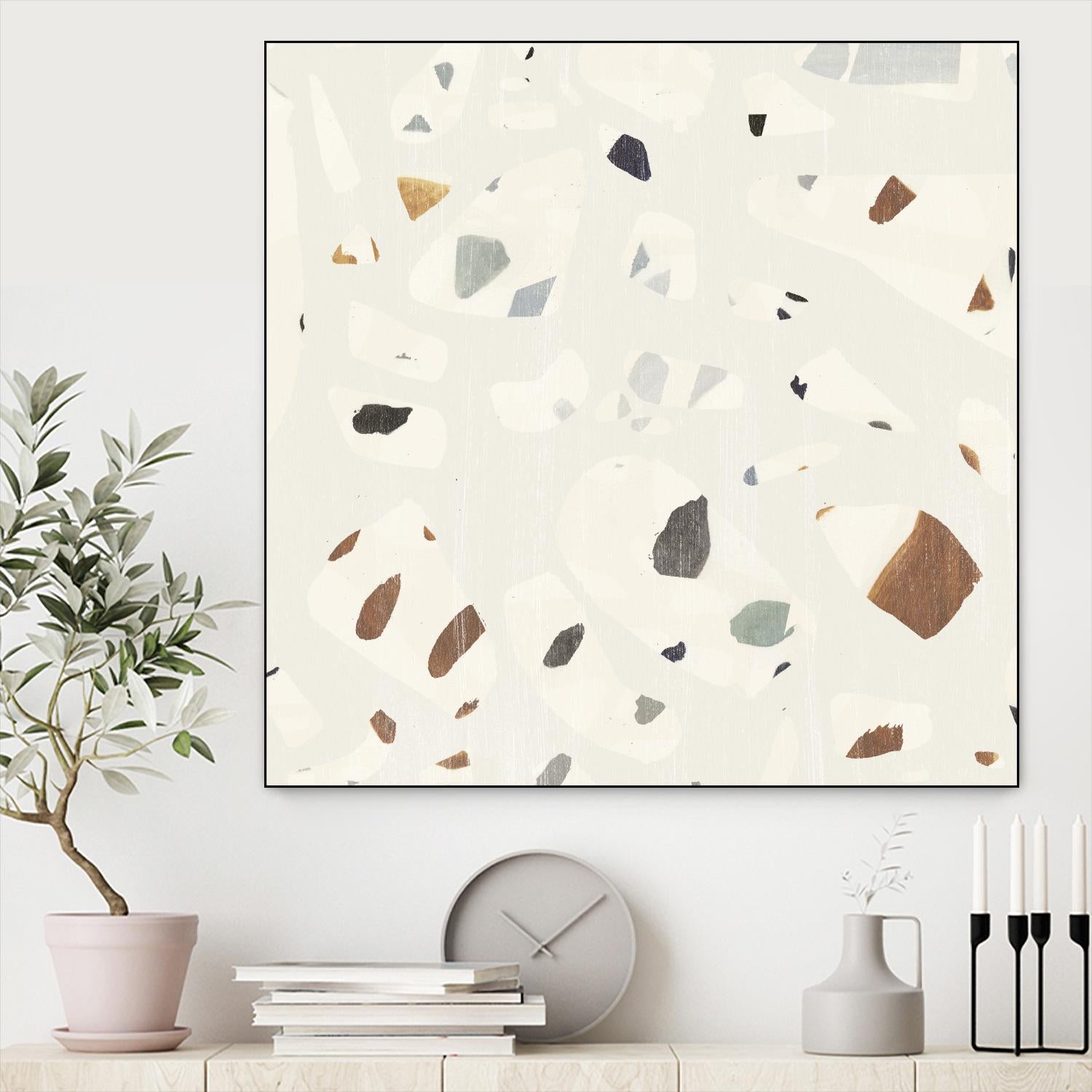 Abstract Terazzo II by Victoria Borges on GIANT ART - neutral abstract