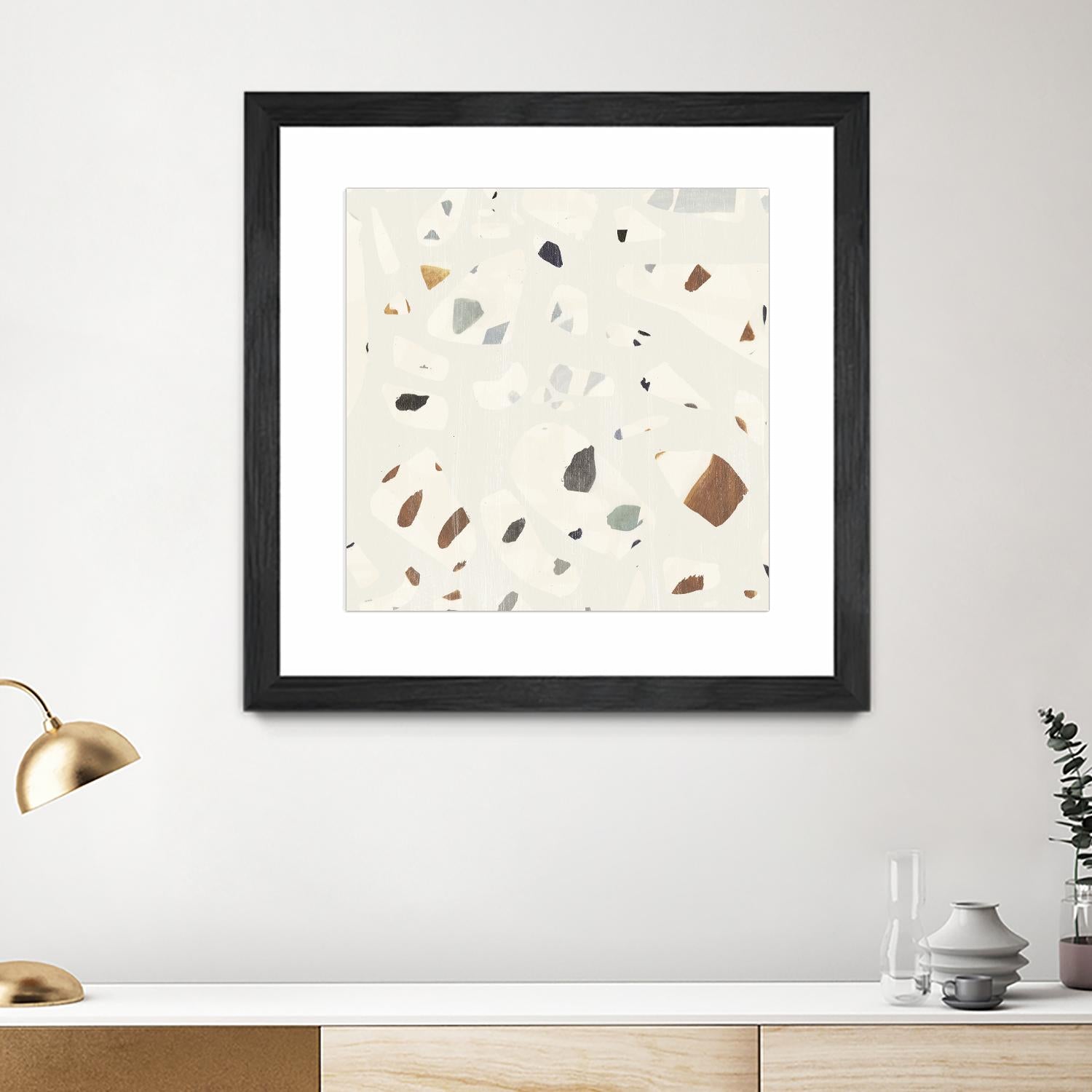 Abstract Terazzo II by Victoria Borges on GIANT ART - neutral abstract