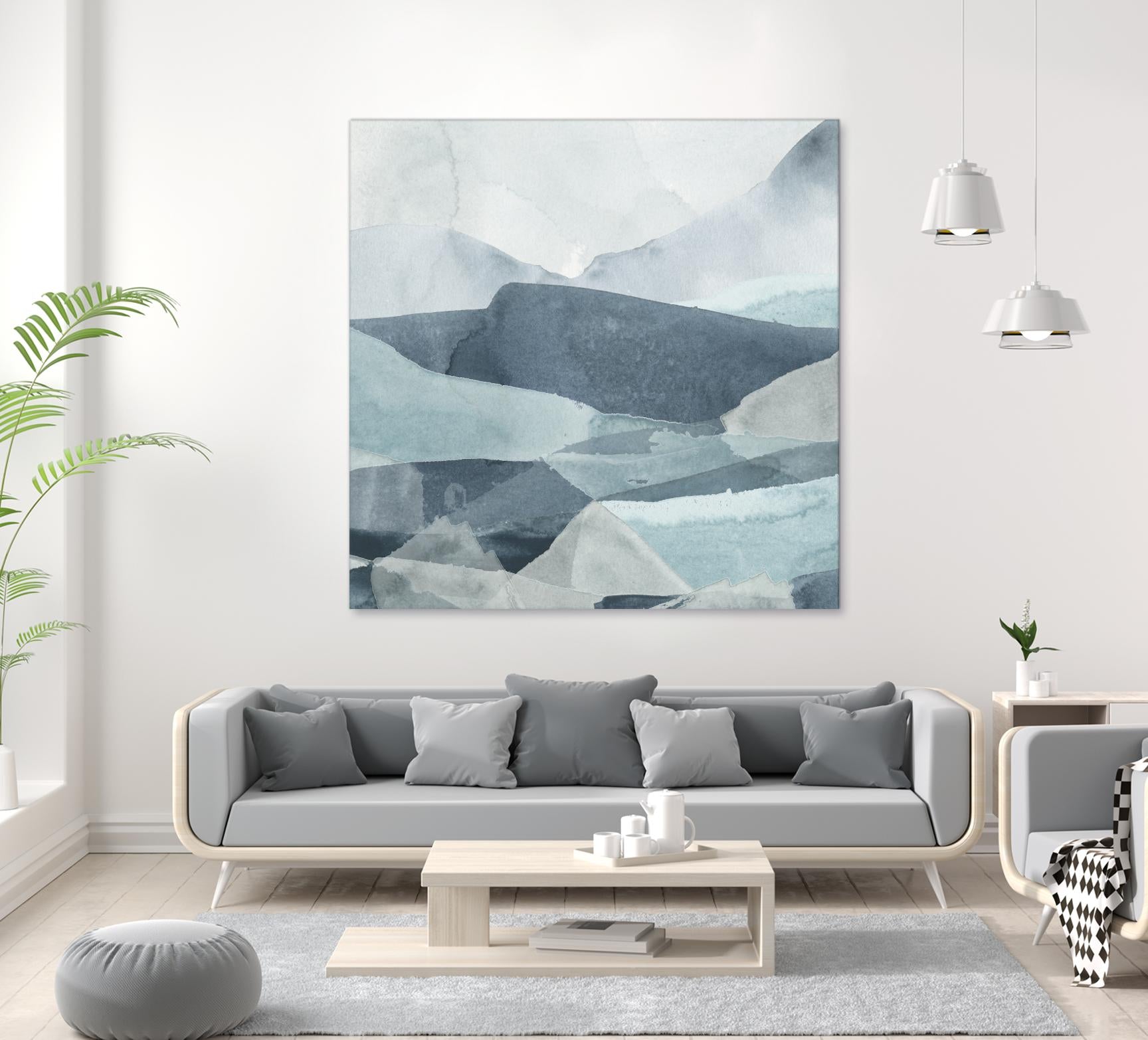 Blue Range III by June Erica Vess on GIANT ART - blue abstract