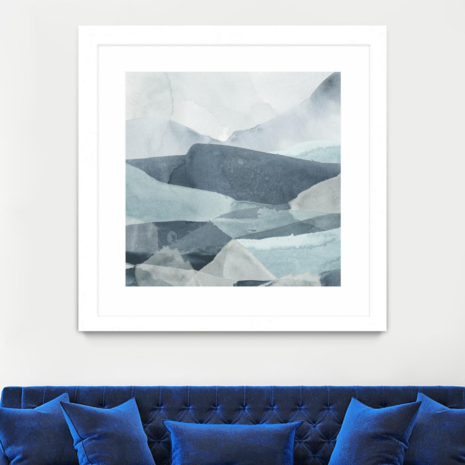 Blue Range III by June Erica Vess on GIANT ART - blue abstract