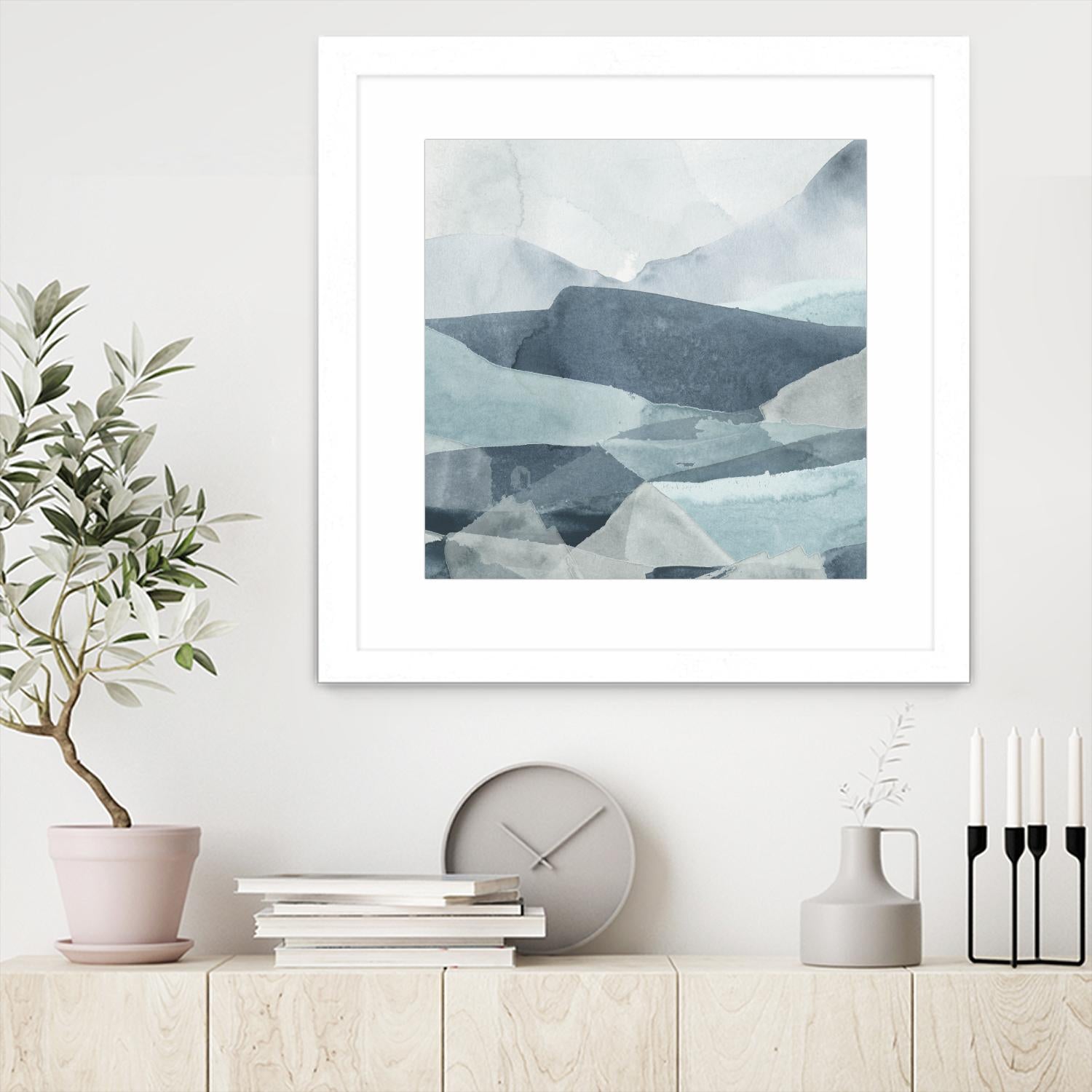 Blue Range III by June Erica Vess on GIANT ART - blue abstract